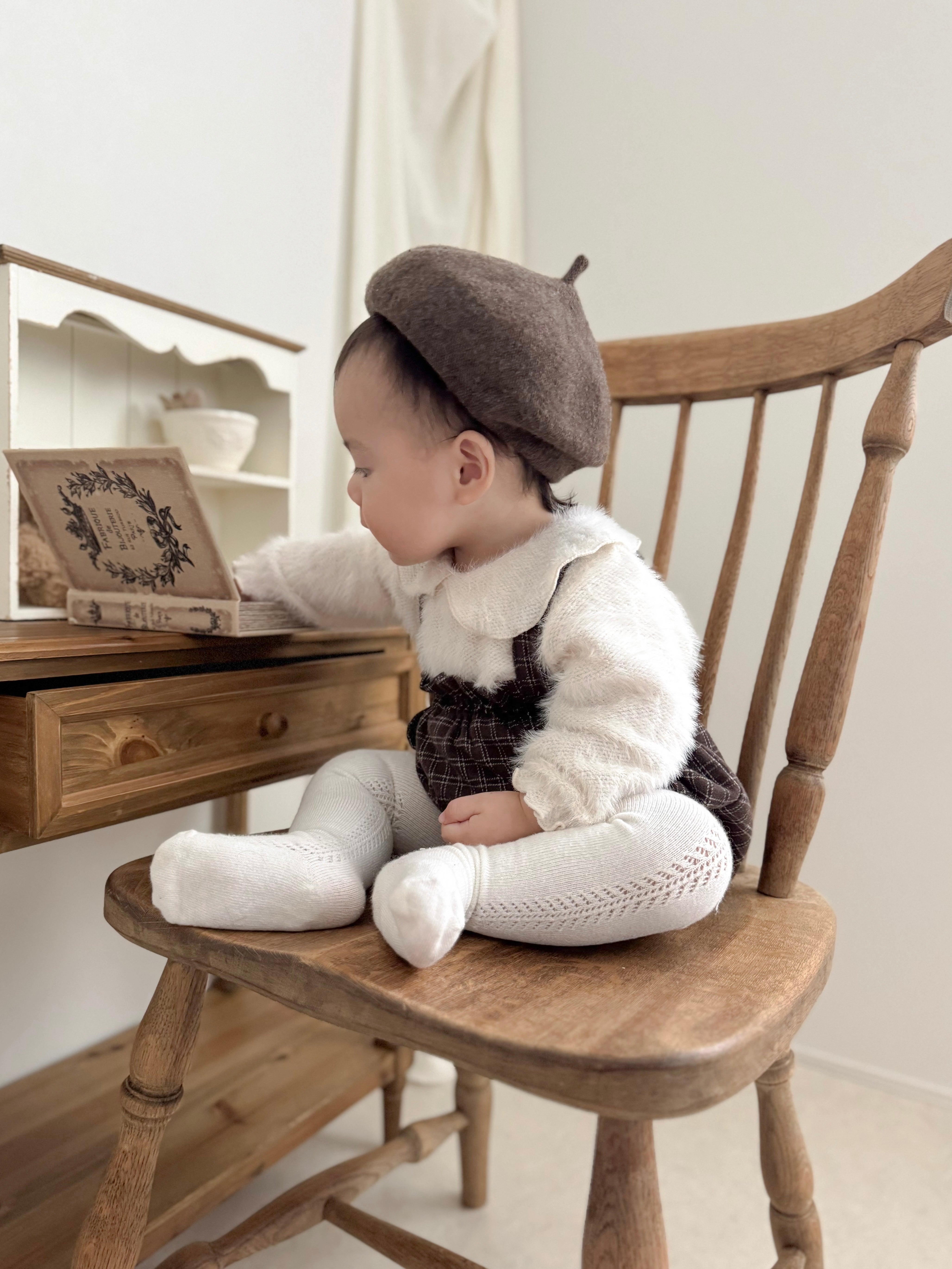 Naive check suspender bloomer