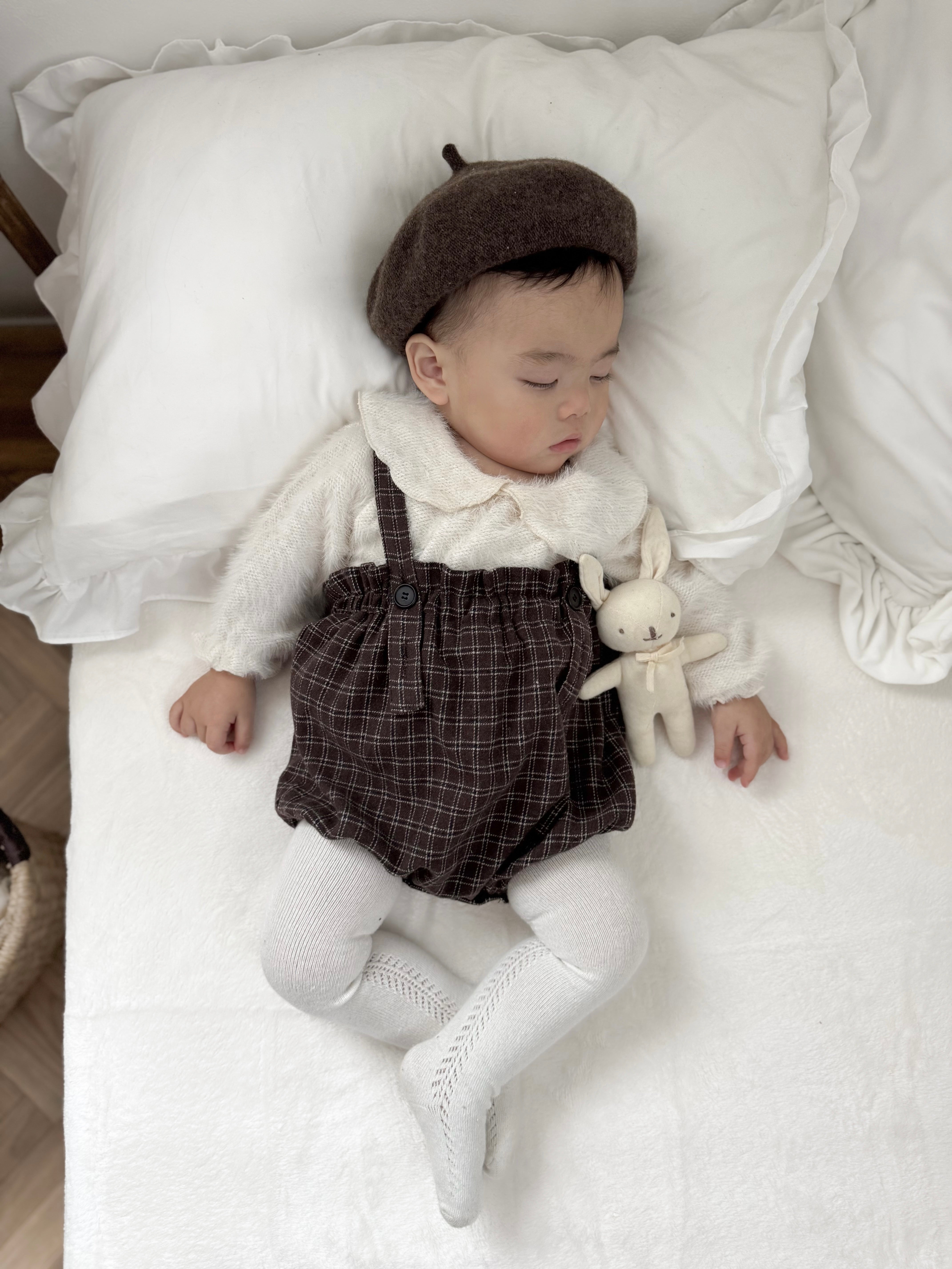 Naive check suspender bloomer