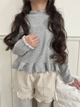 Frill petit neck tops