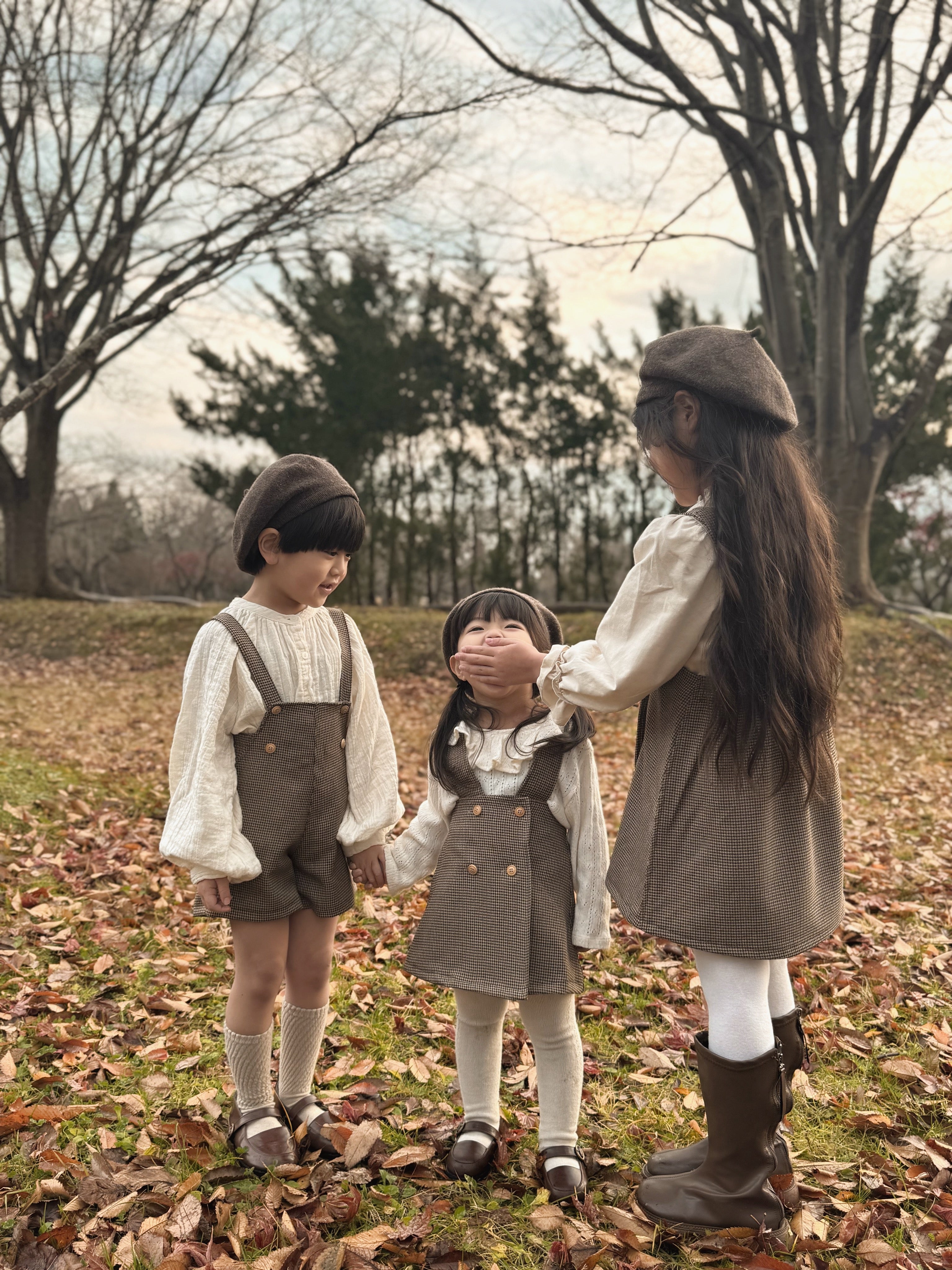 ［monbebe × Noeul.］Opeliére short salopette