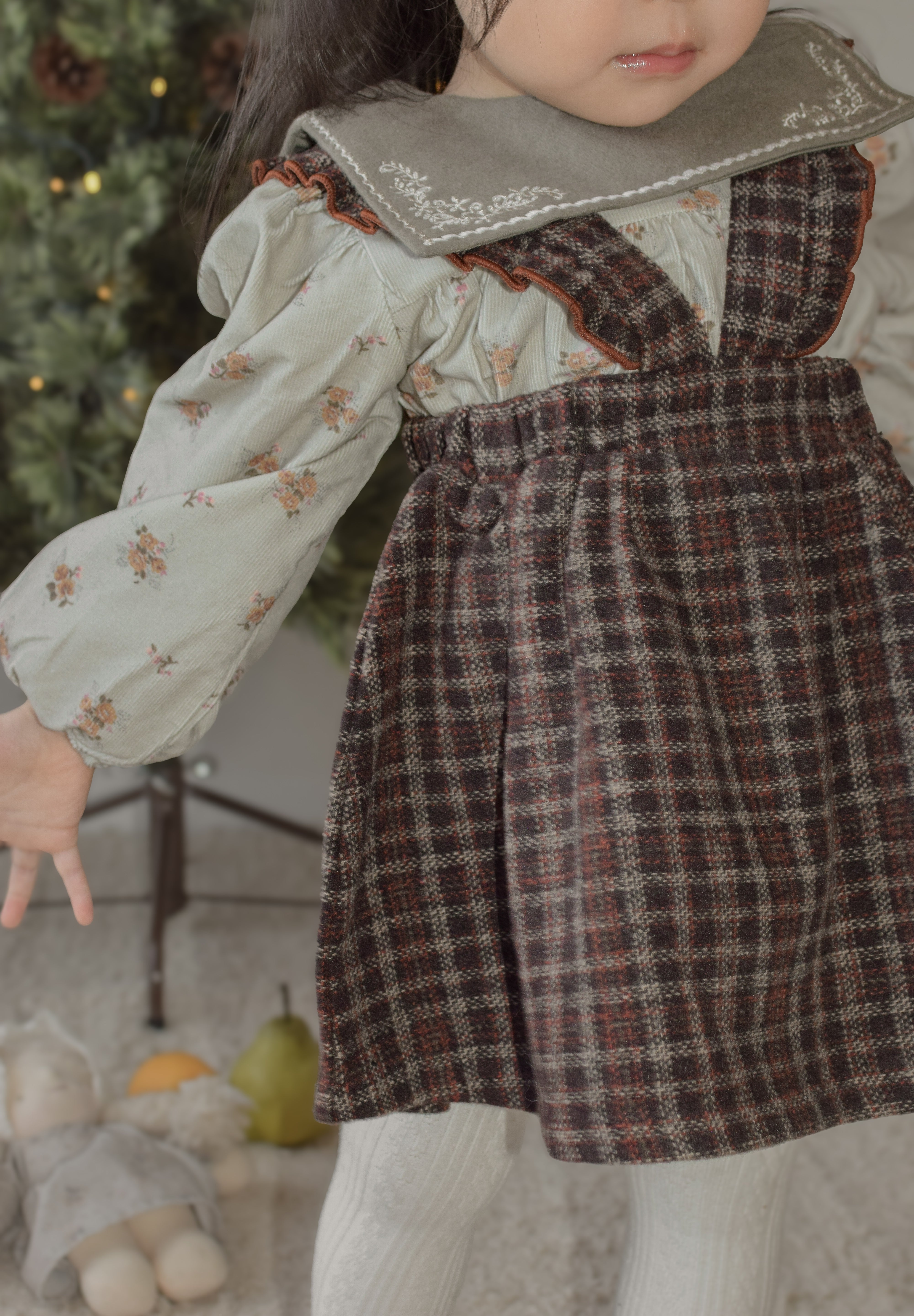 Sage frill one-piece