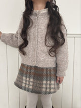 Cocoa check skirt