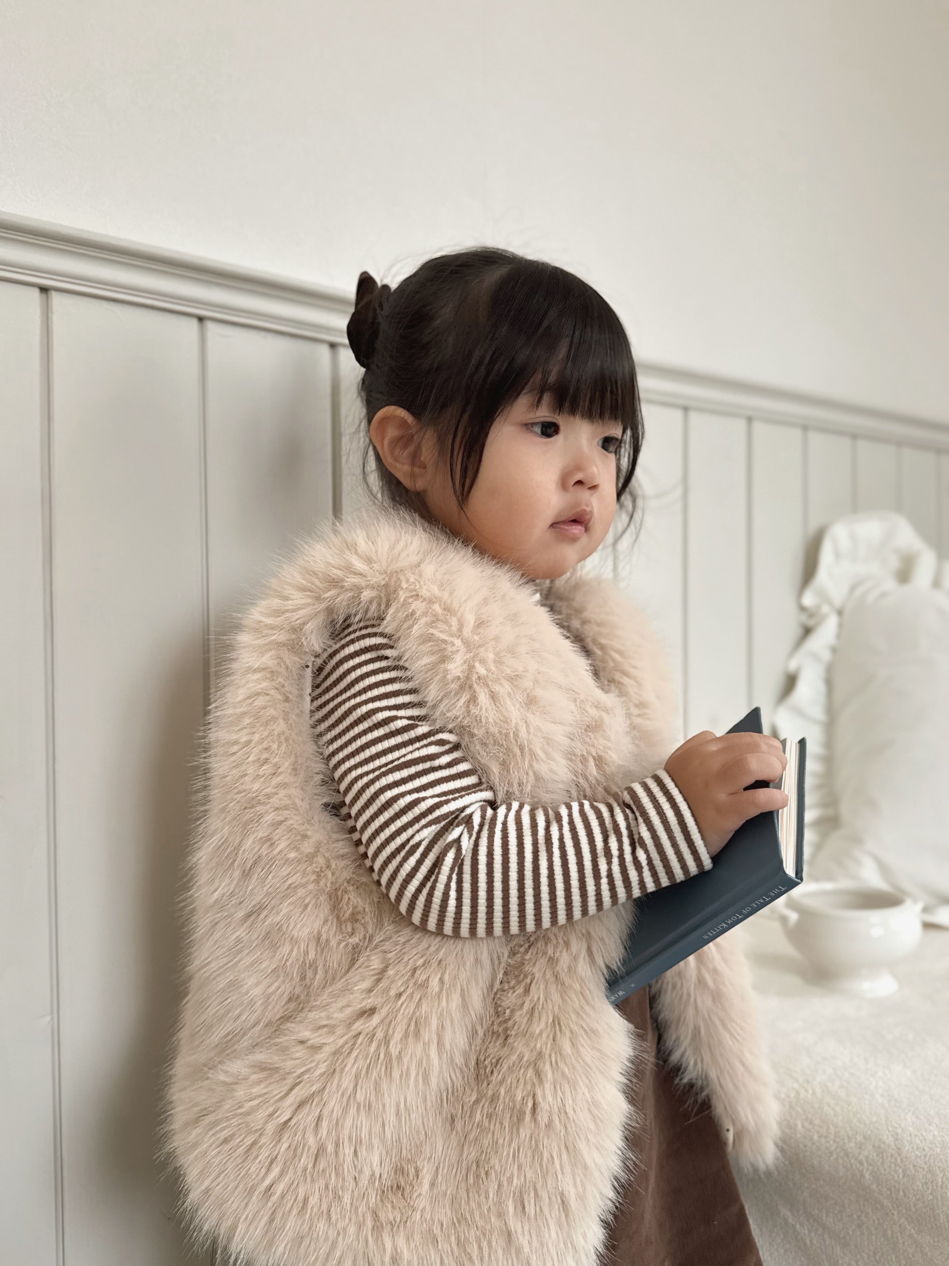 Soft stripe half neck tops (baby & kids)