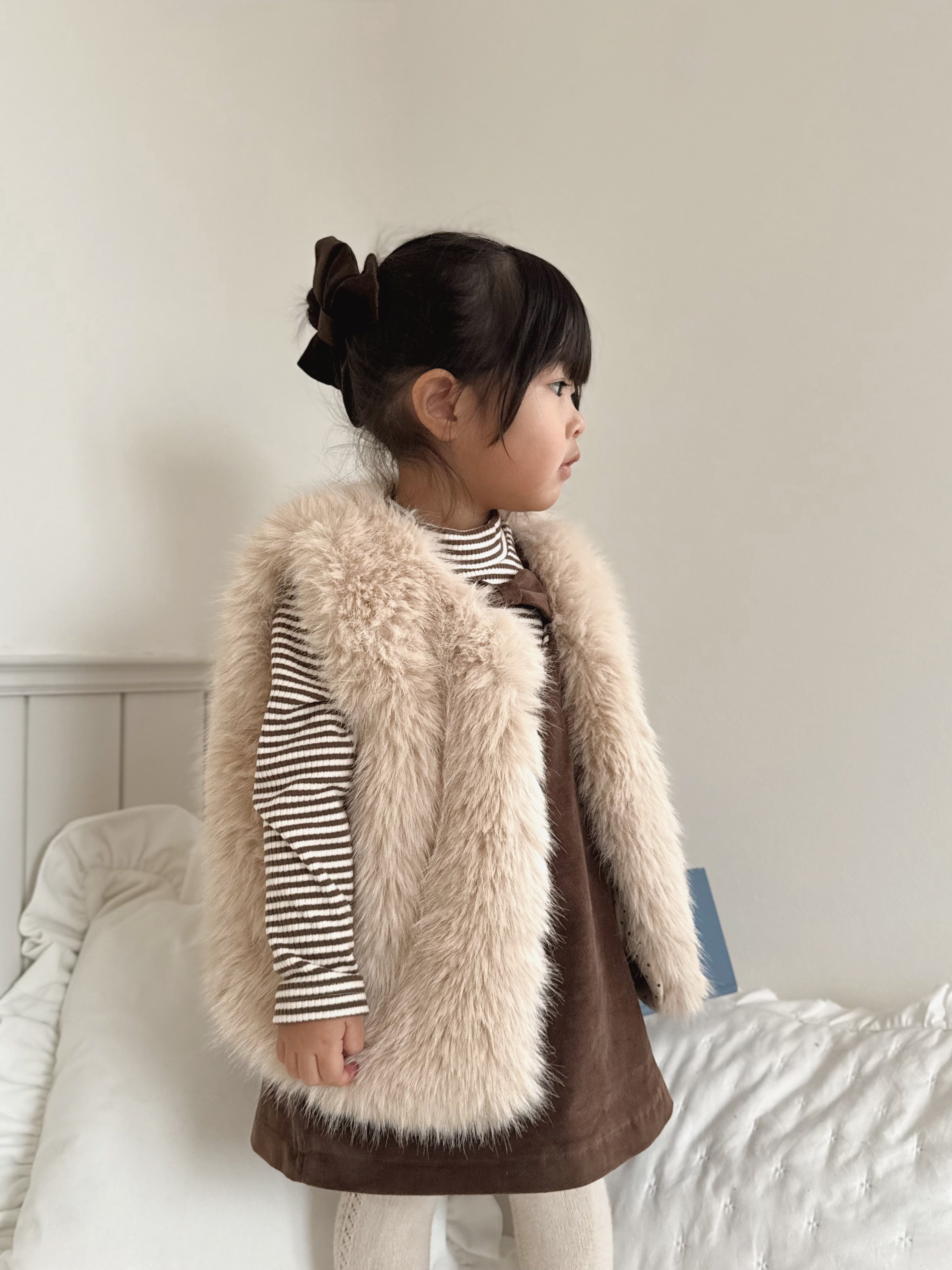 Soft stripe half neck tops (baby & kids)