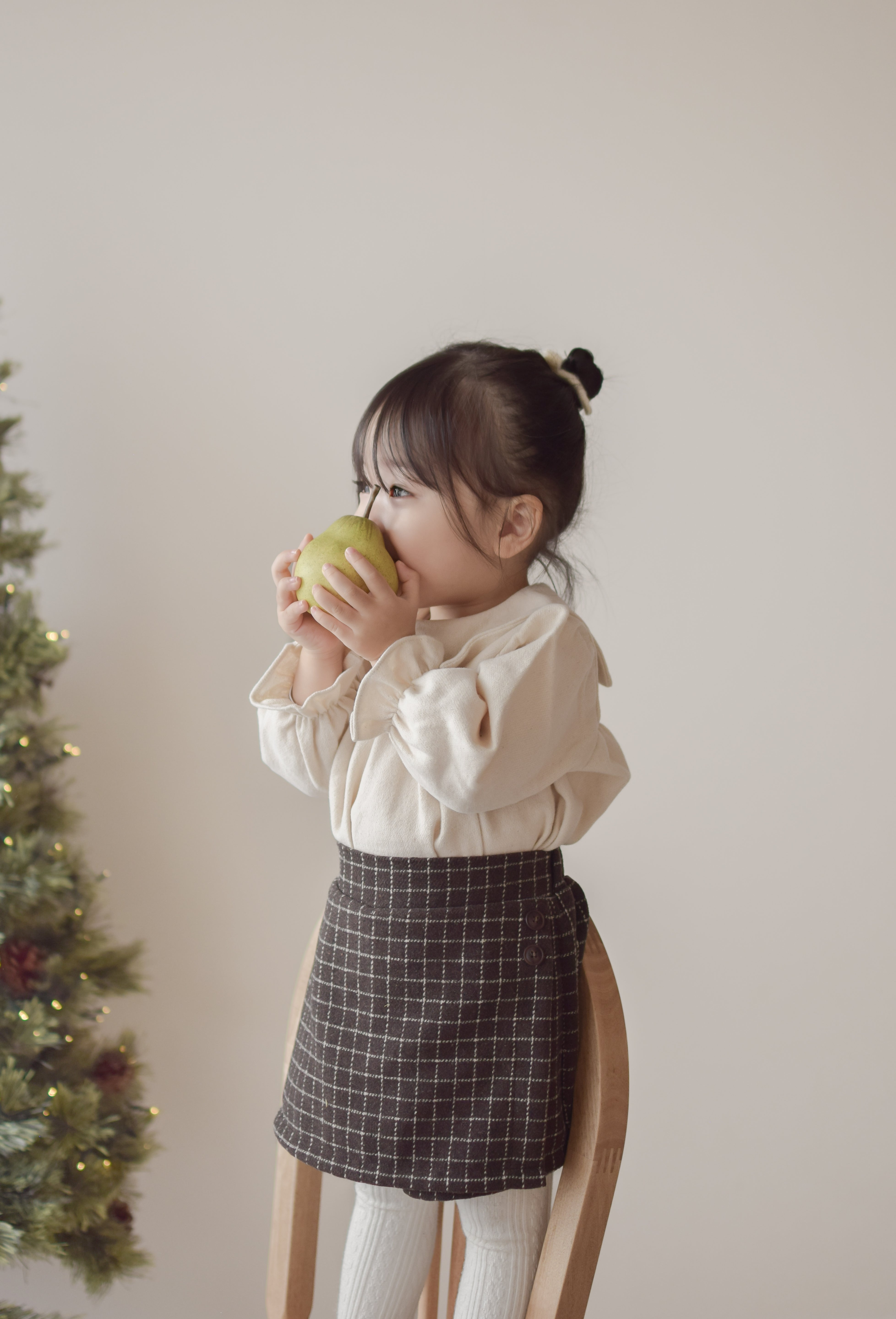 Miel check culotte pants