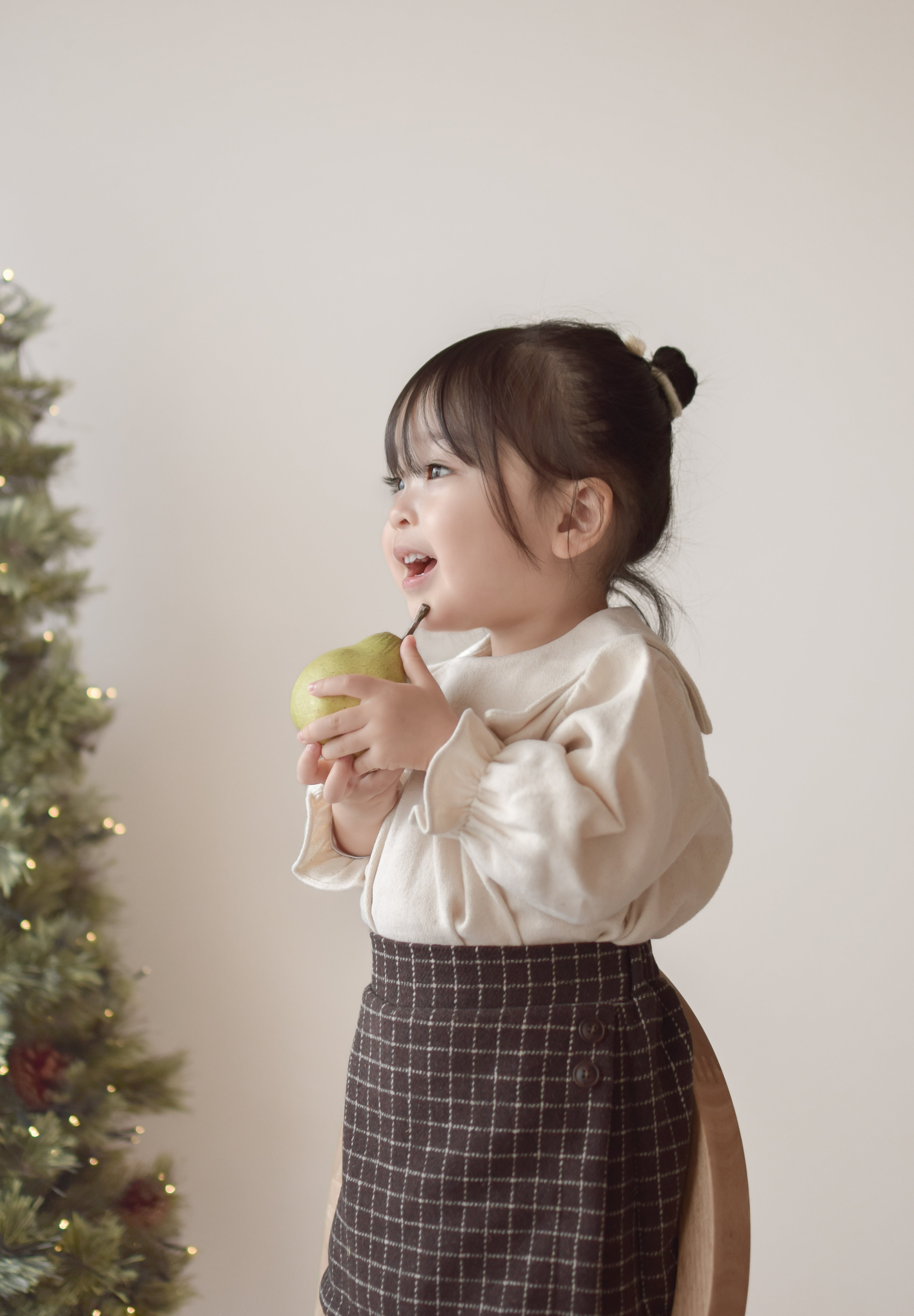 Miel check culotte pants