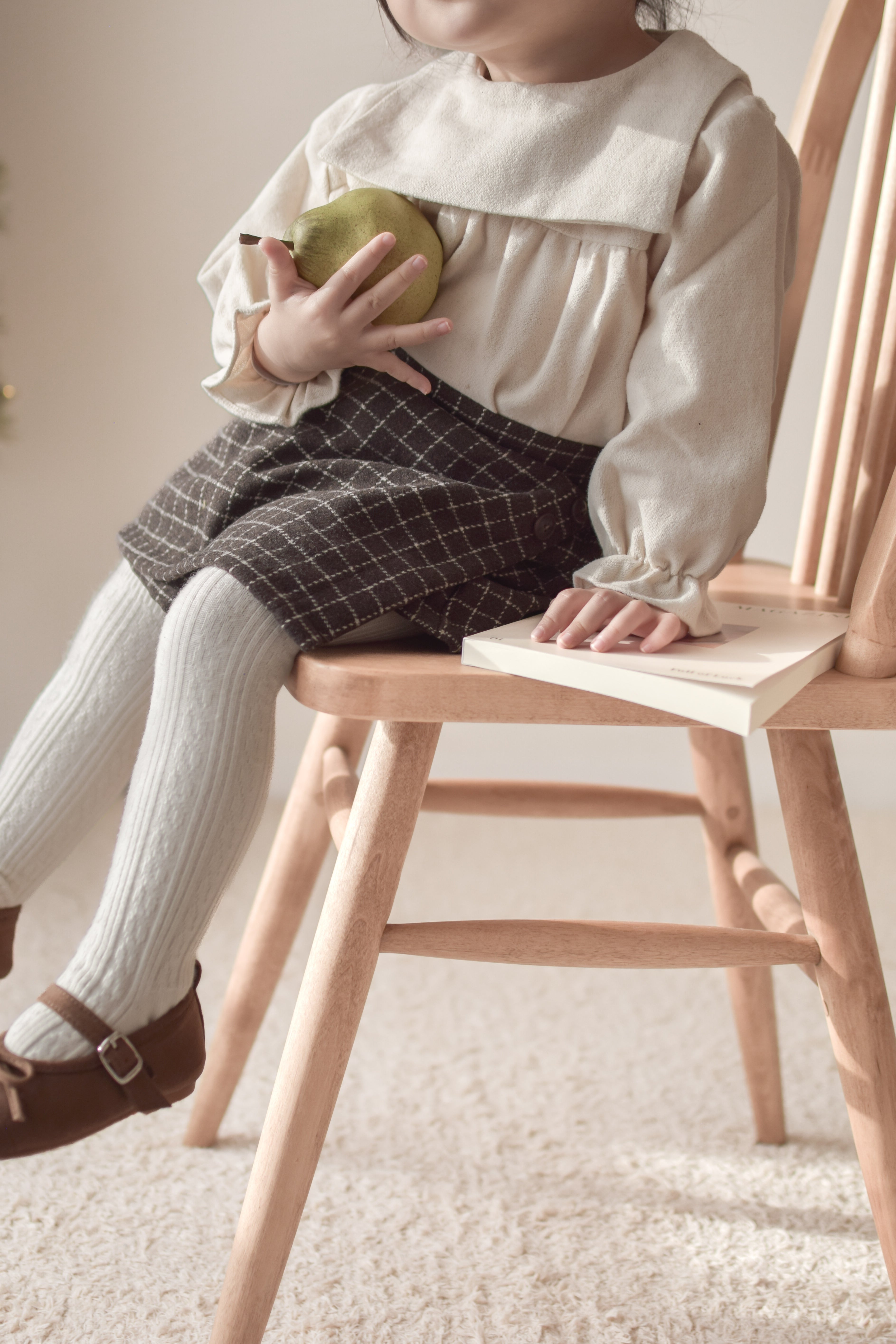 Miel check culotte pants