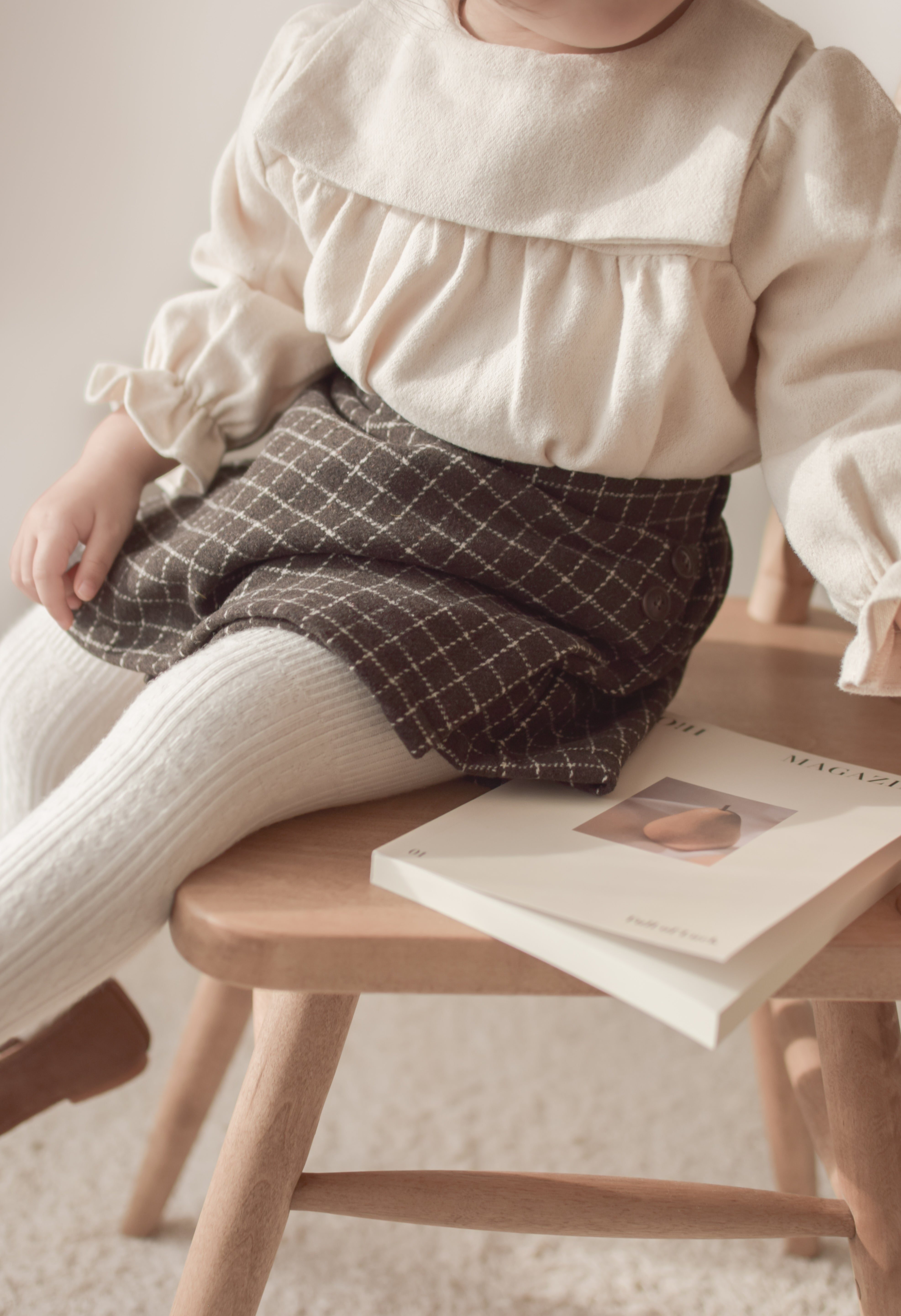 Miel check culotte pants