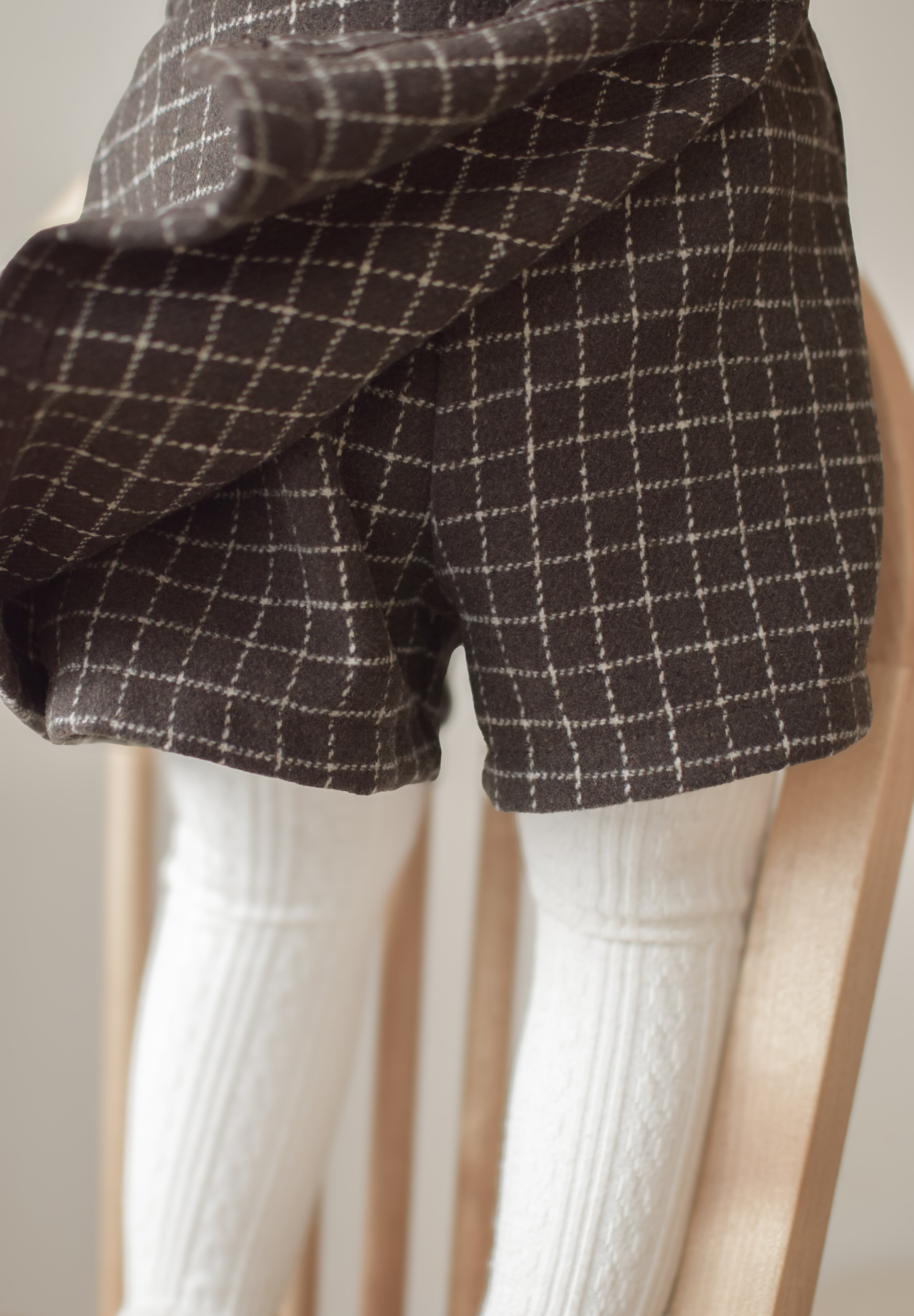Miel check culotte pants