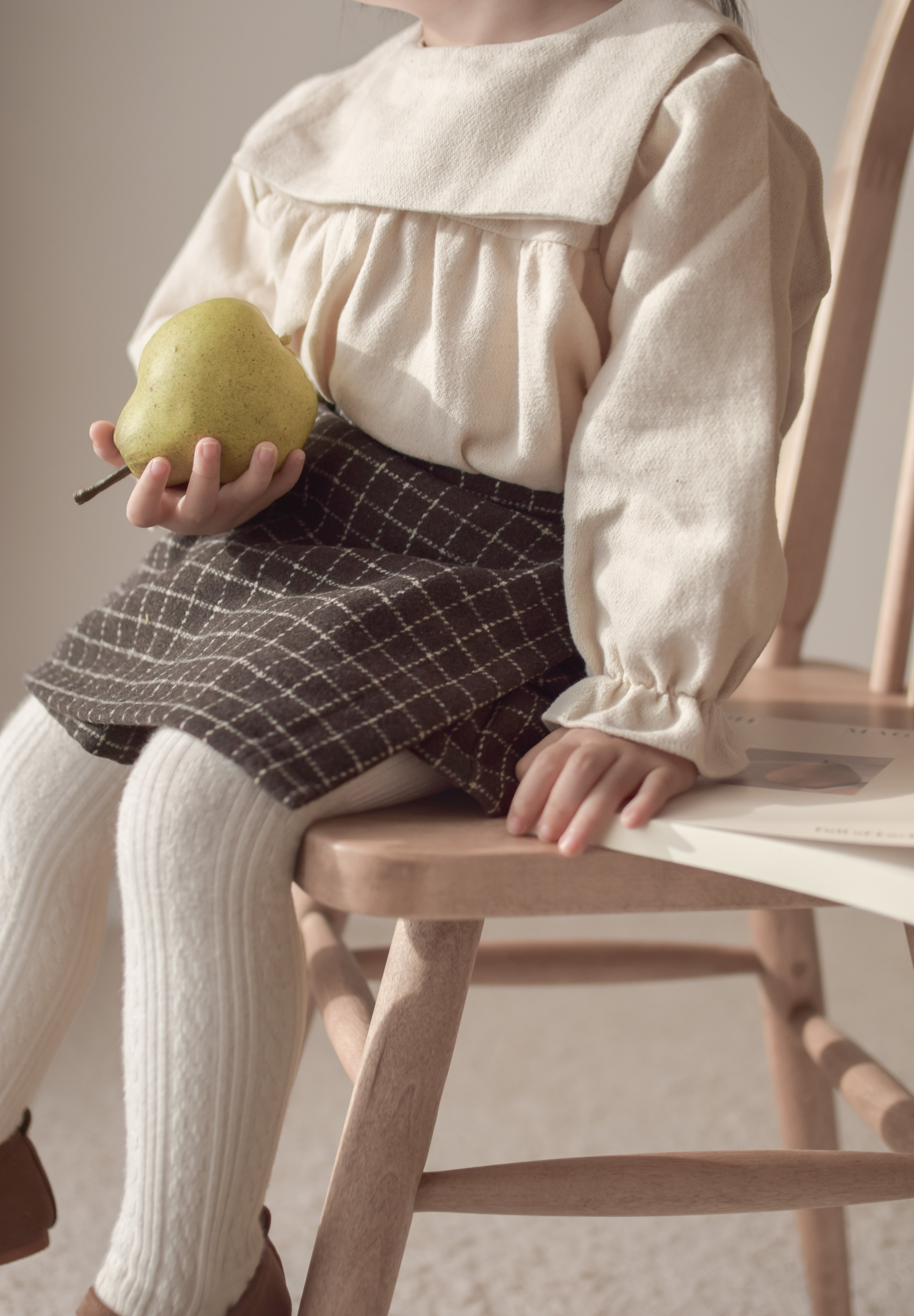 Miel check culotte pants