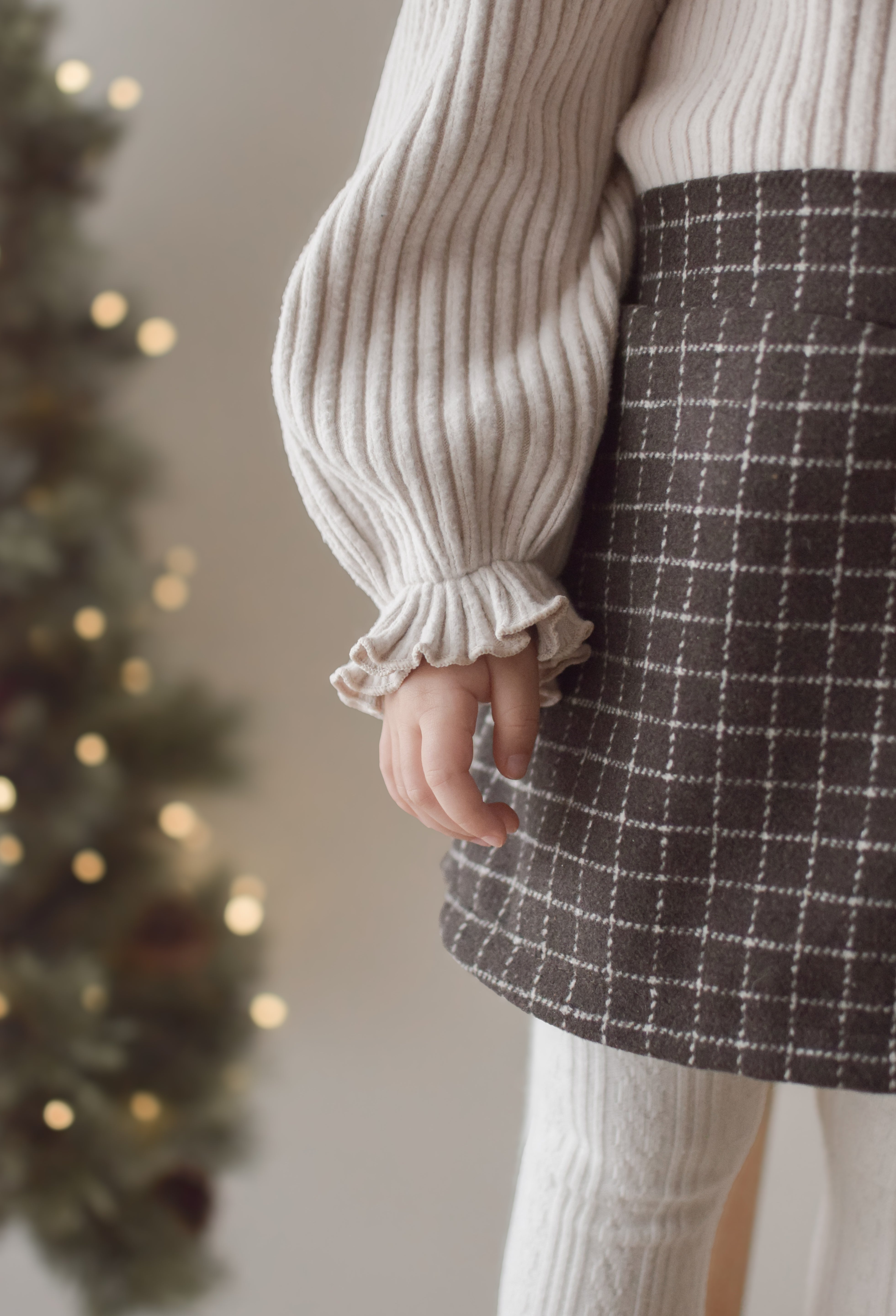 Miel check culotte pants