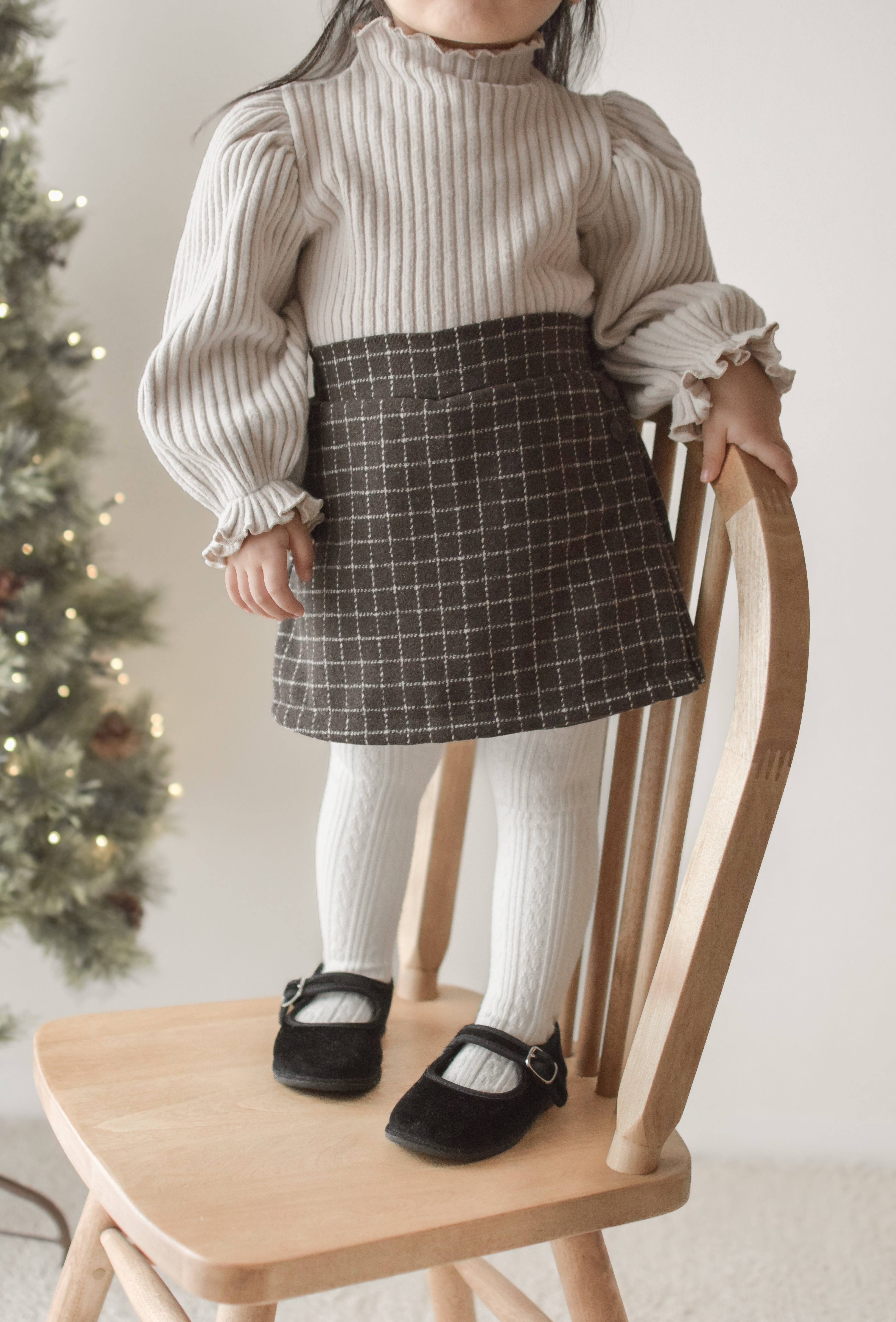 Miel check culotte pants