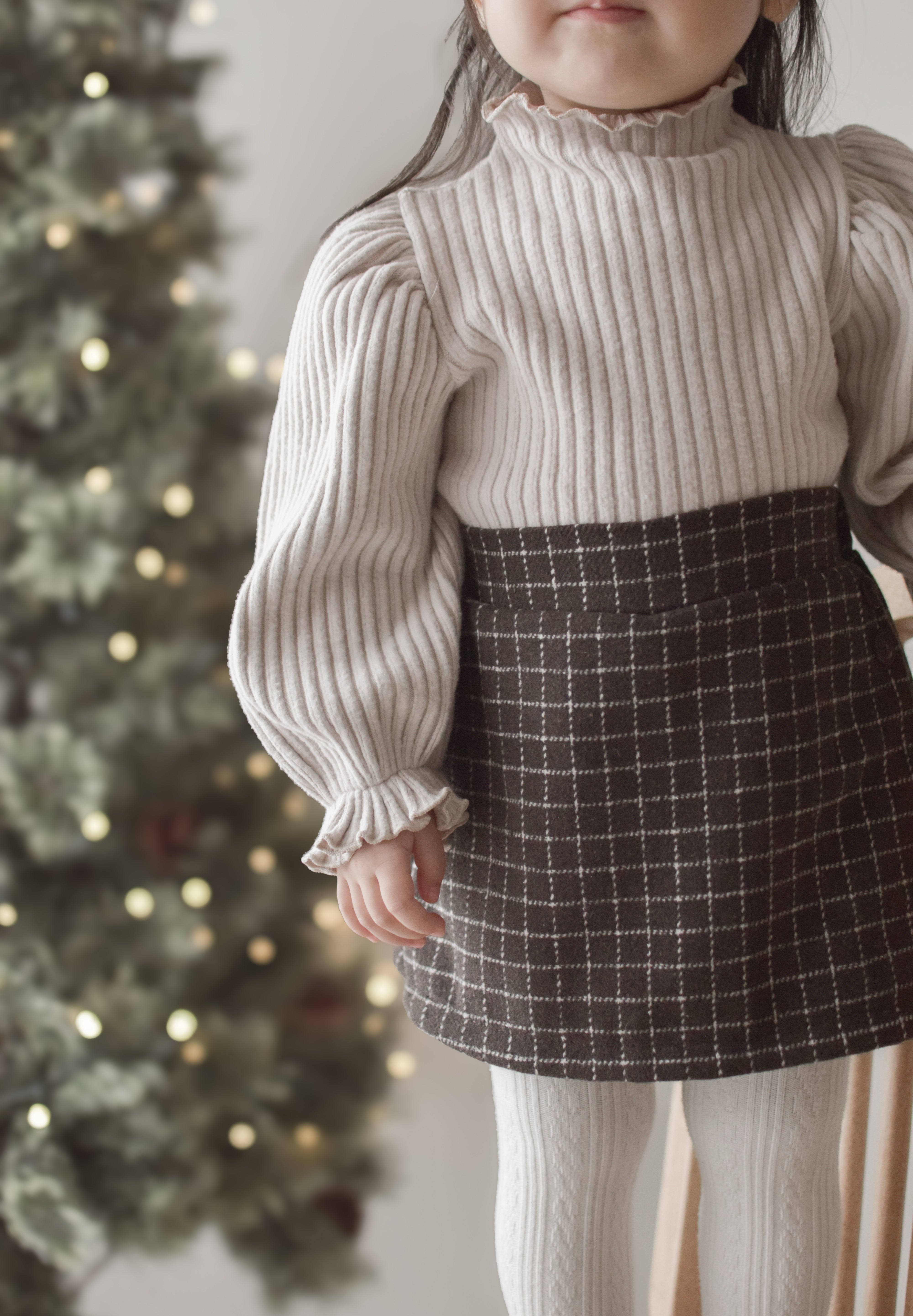 Miel check culotte pants