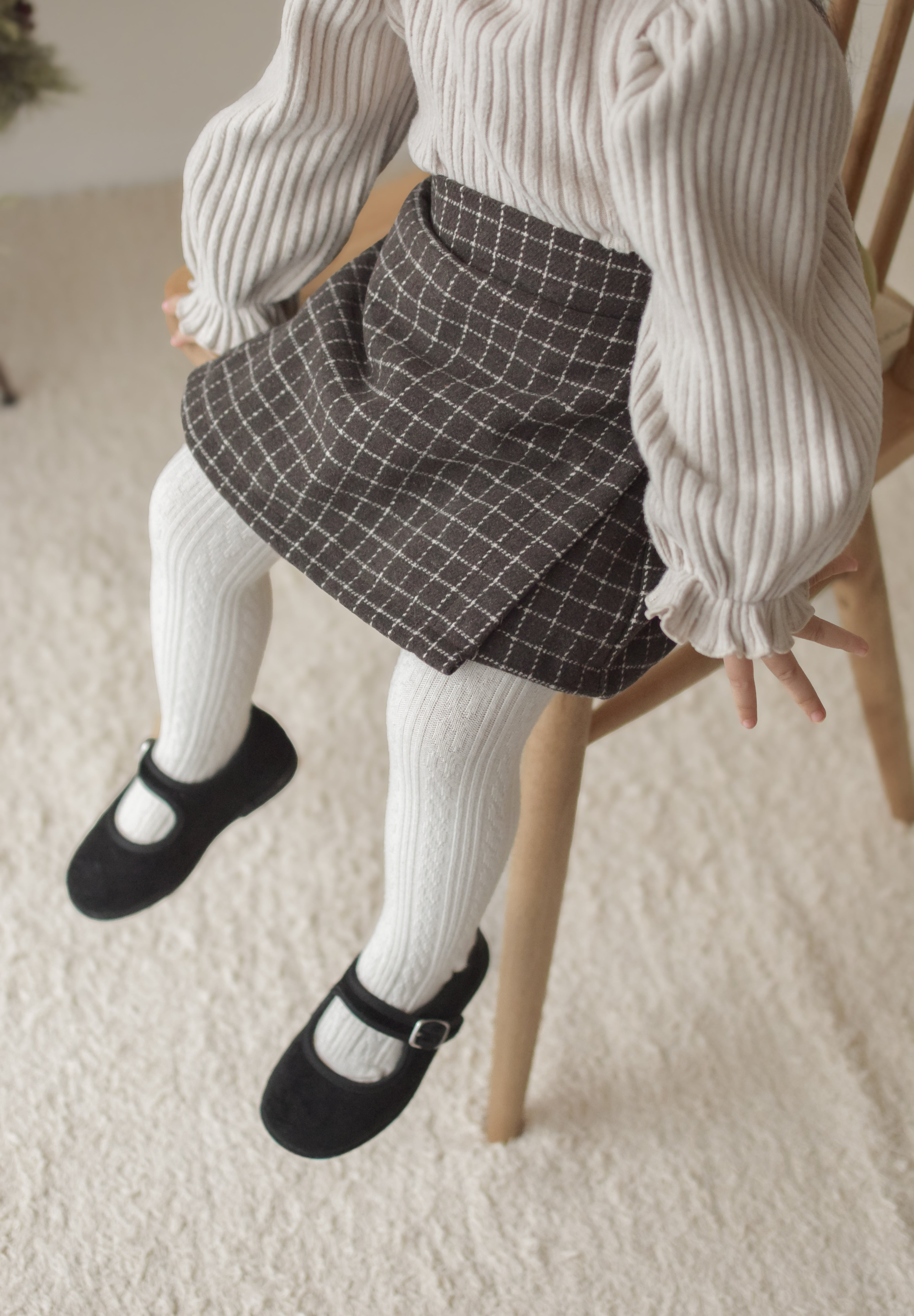 Miel check culotte pants