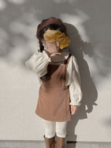 Tuck frill blouse