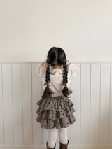 Tuck frill blouse