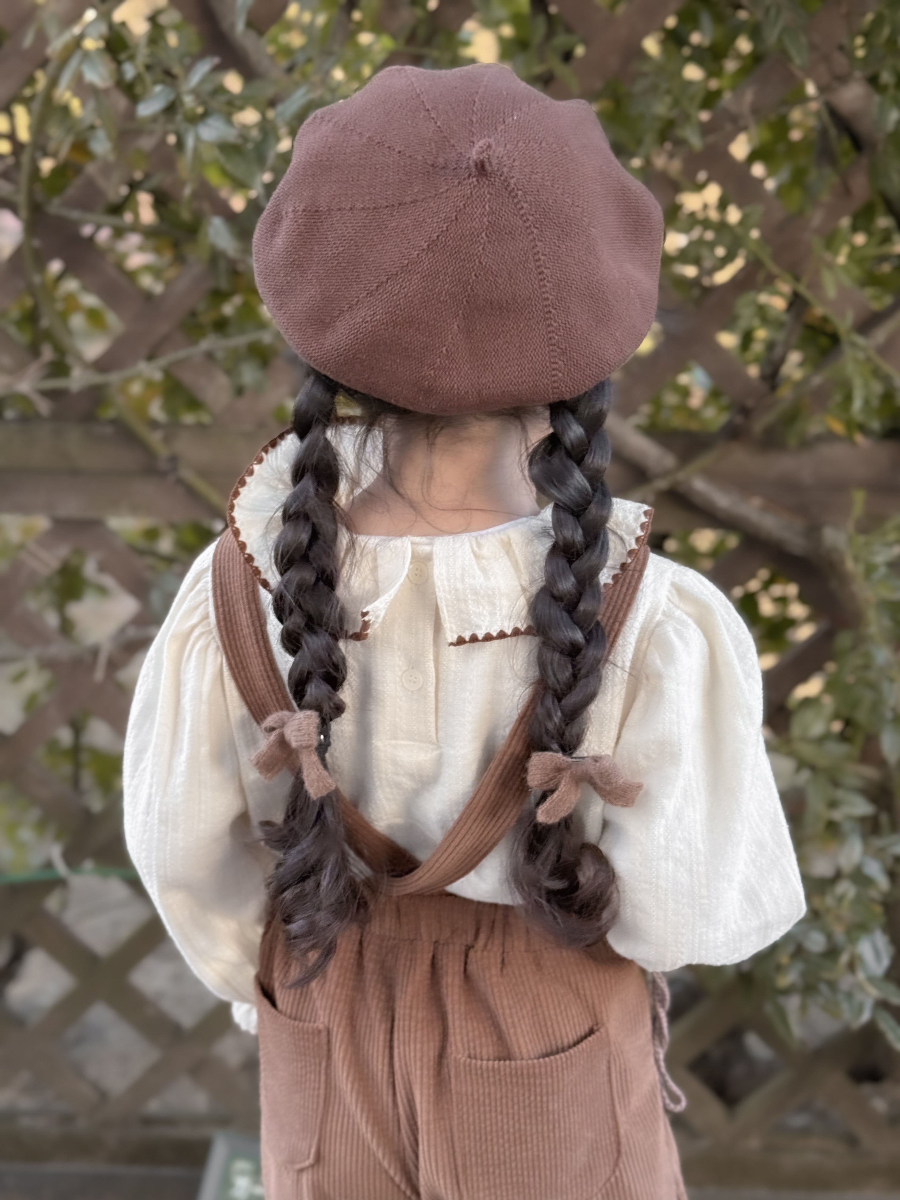 Tuck frill blouse