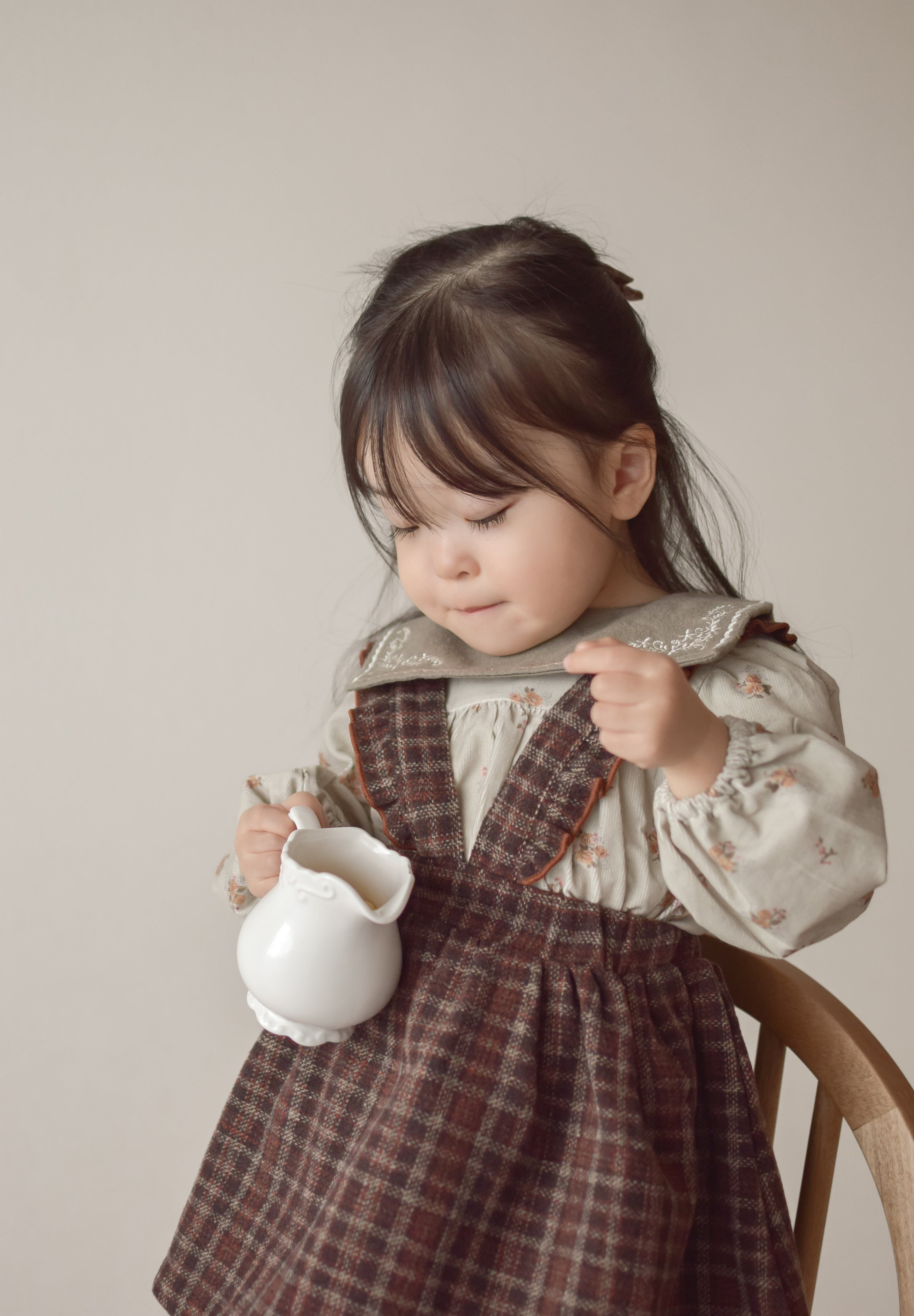 Sage frill one-piece