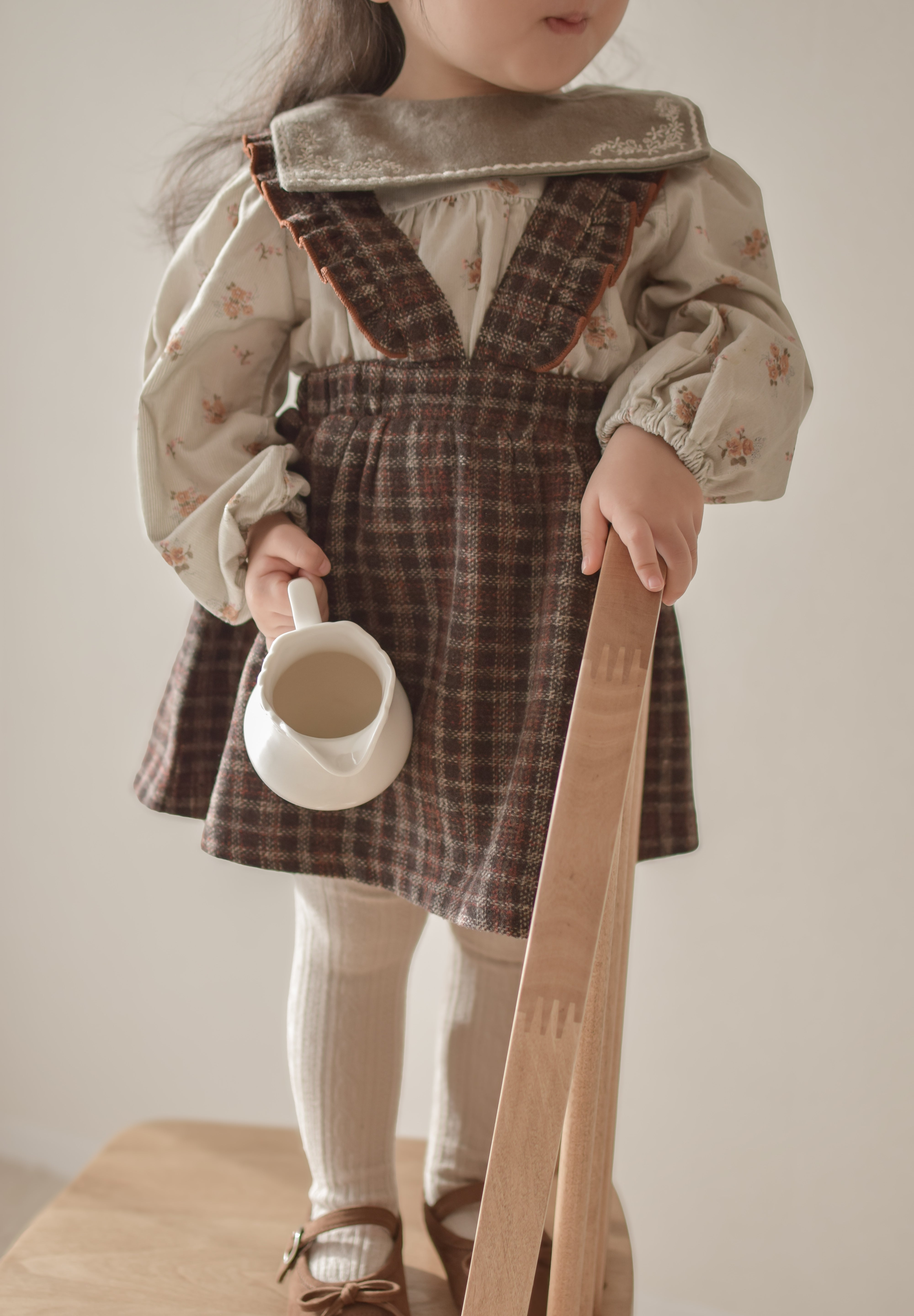 Sage frill one-piece