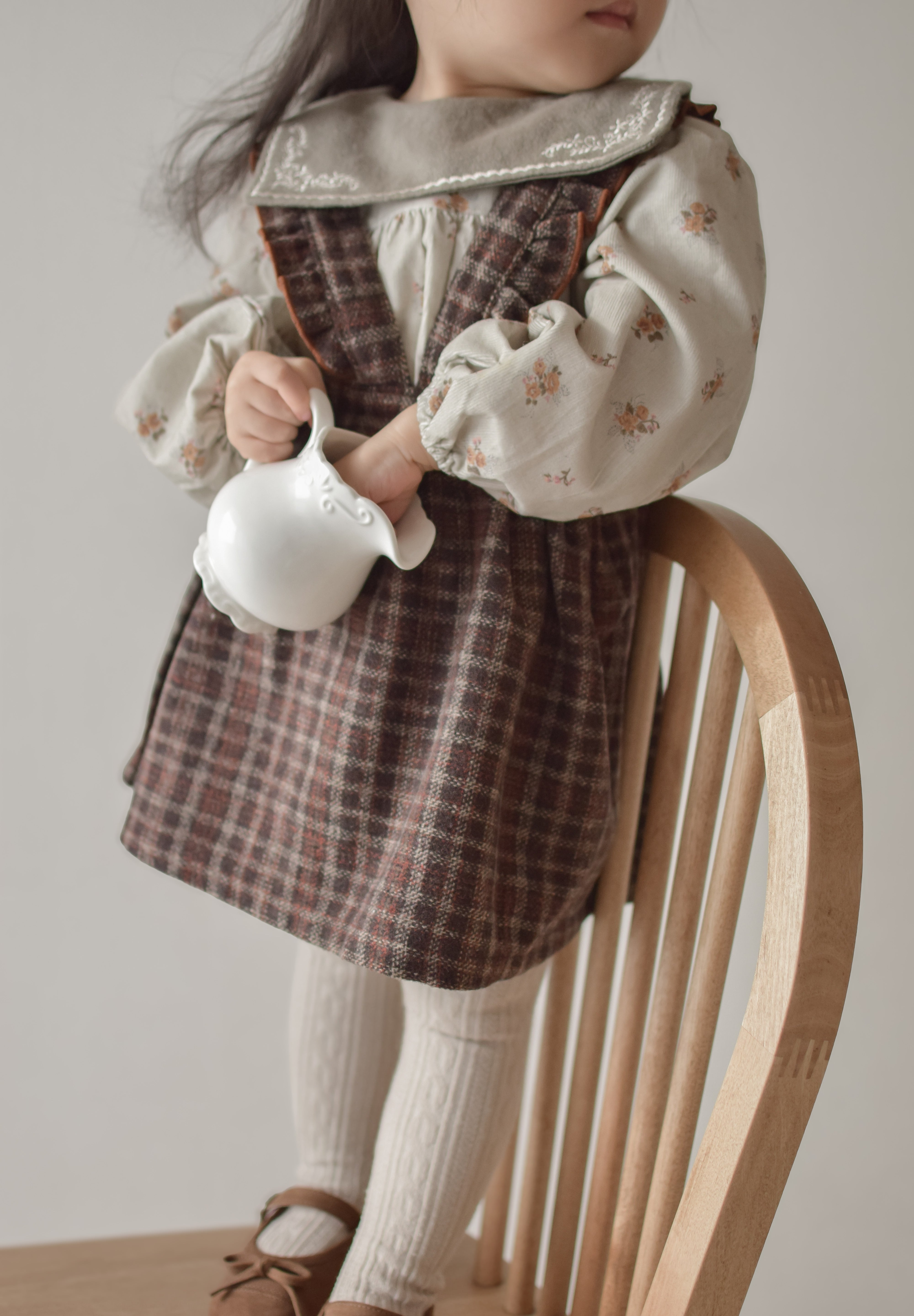 Sage frill one-piece