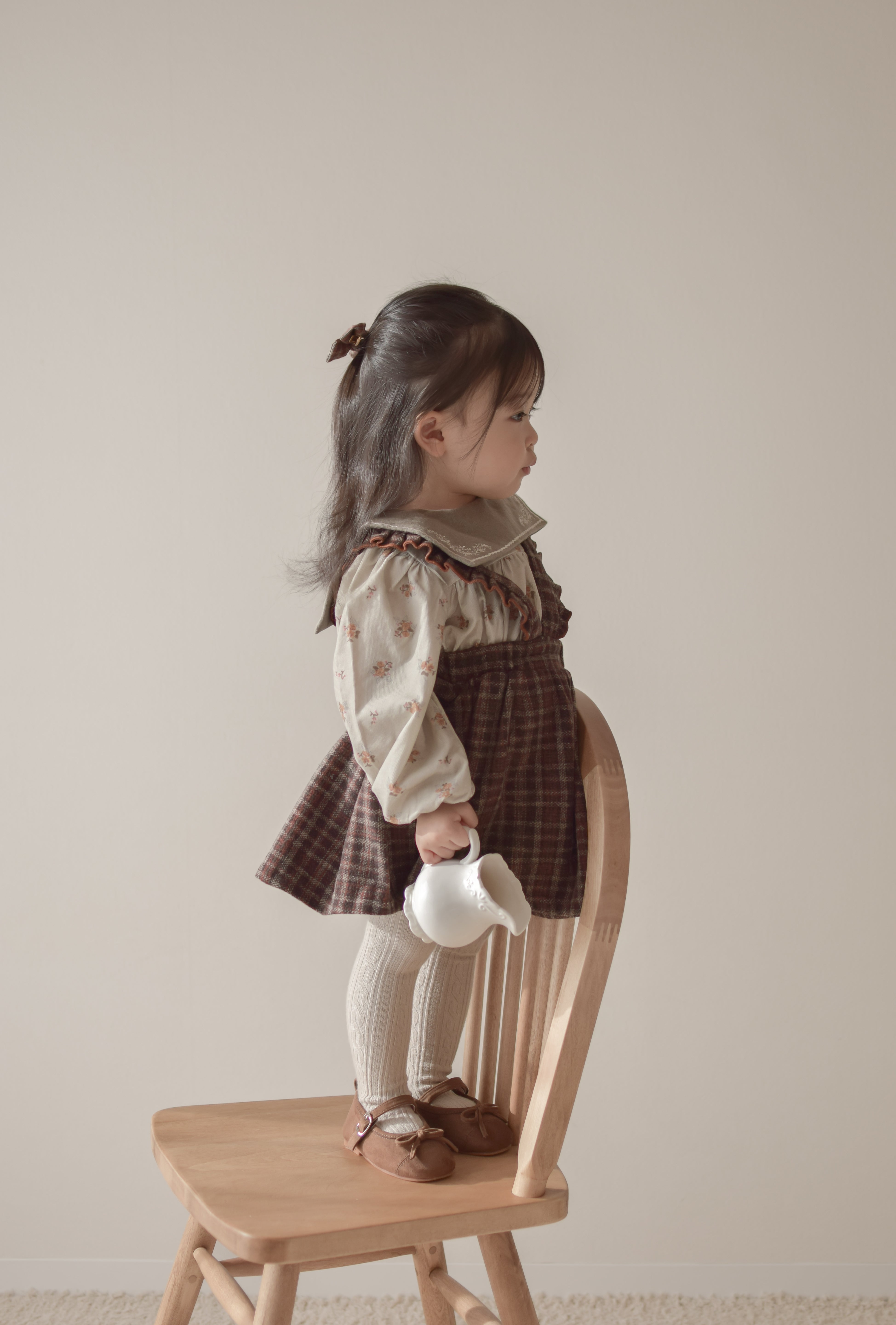 Sage frill one-piece