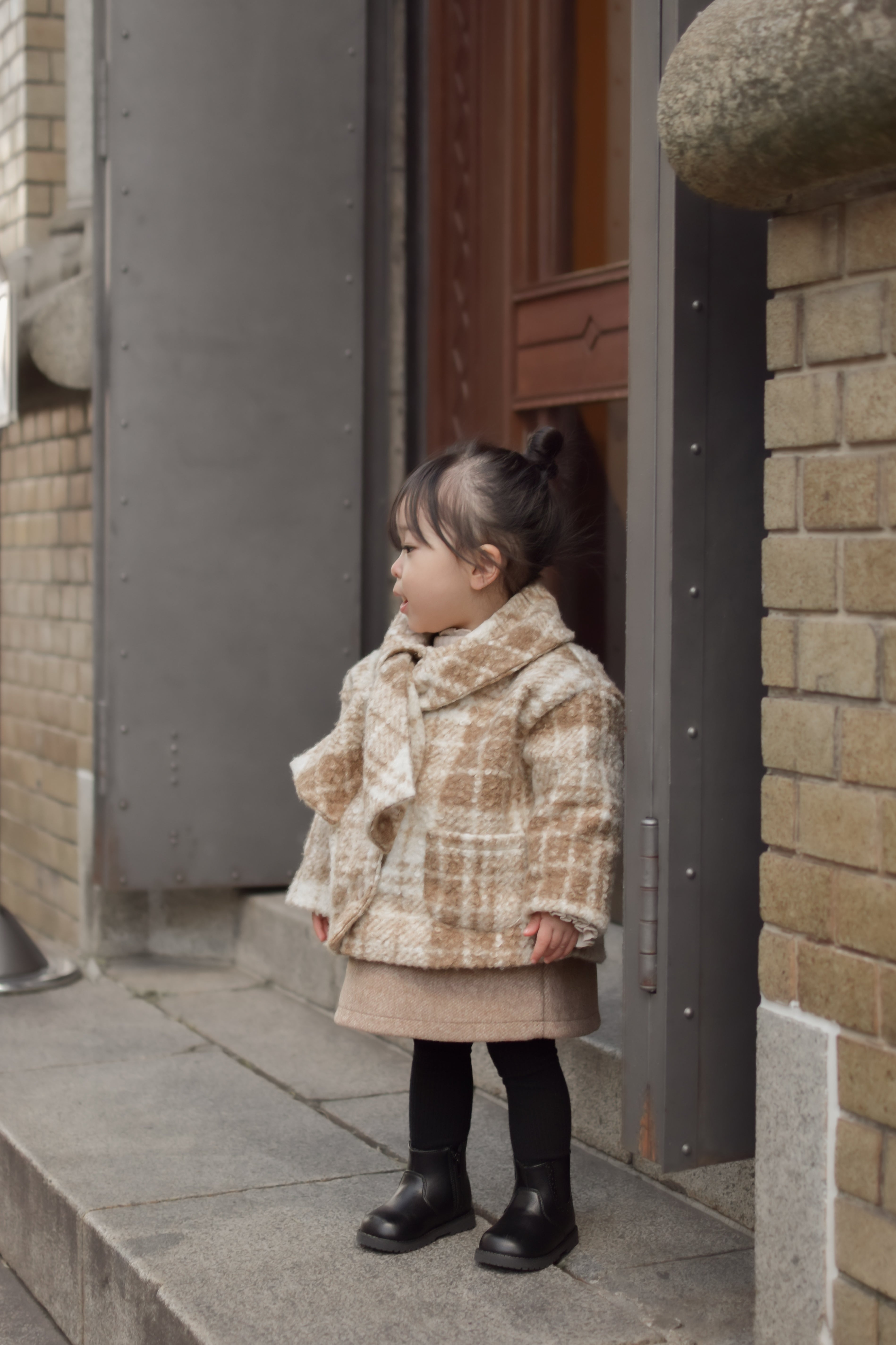 Financier check jacket