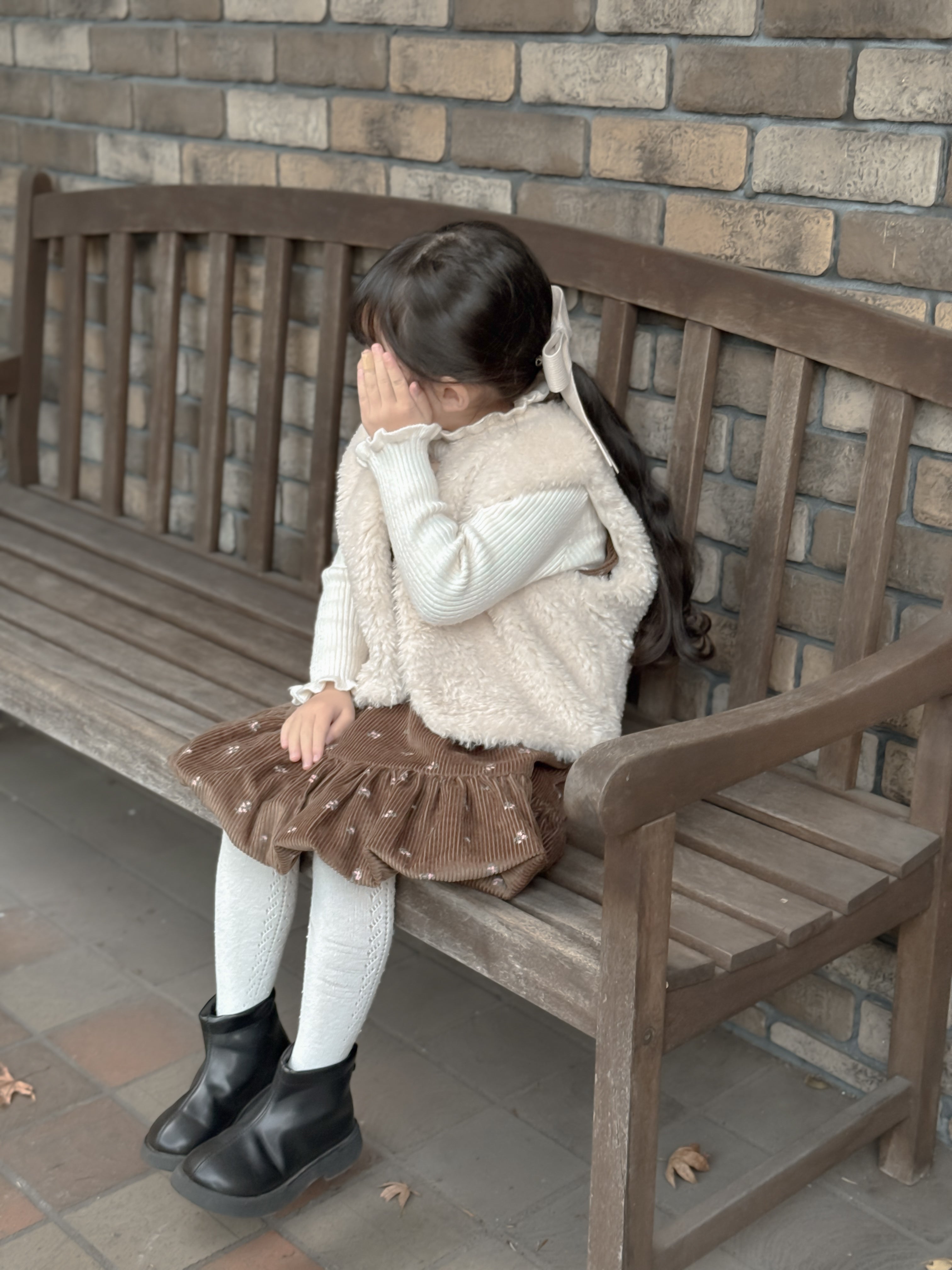 Betty fur ribbon vest