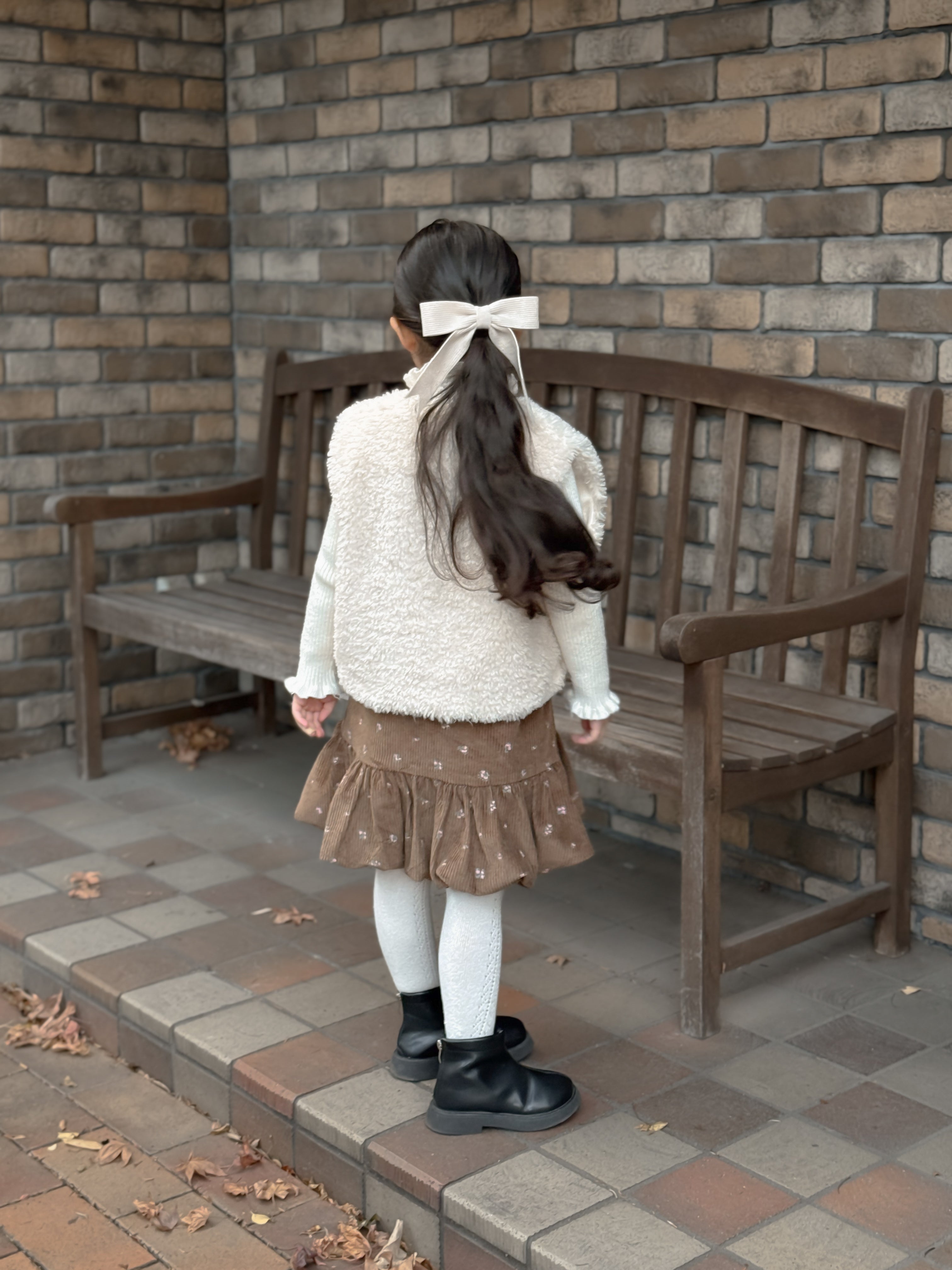 Betty fur ribbon vest