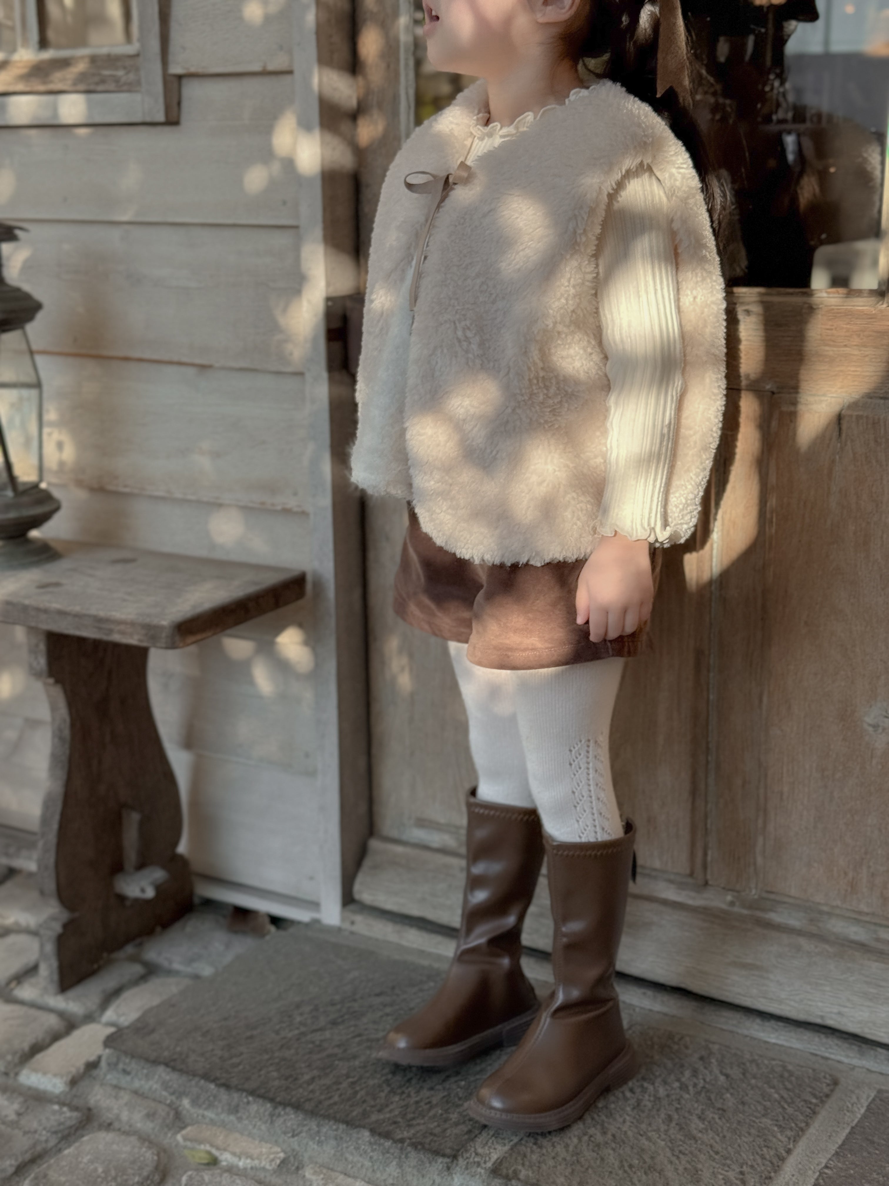 Betty fur ribbon vest