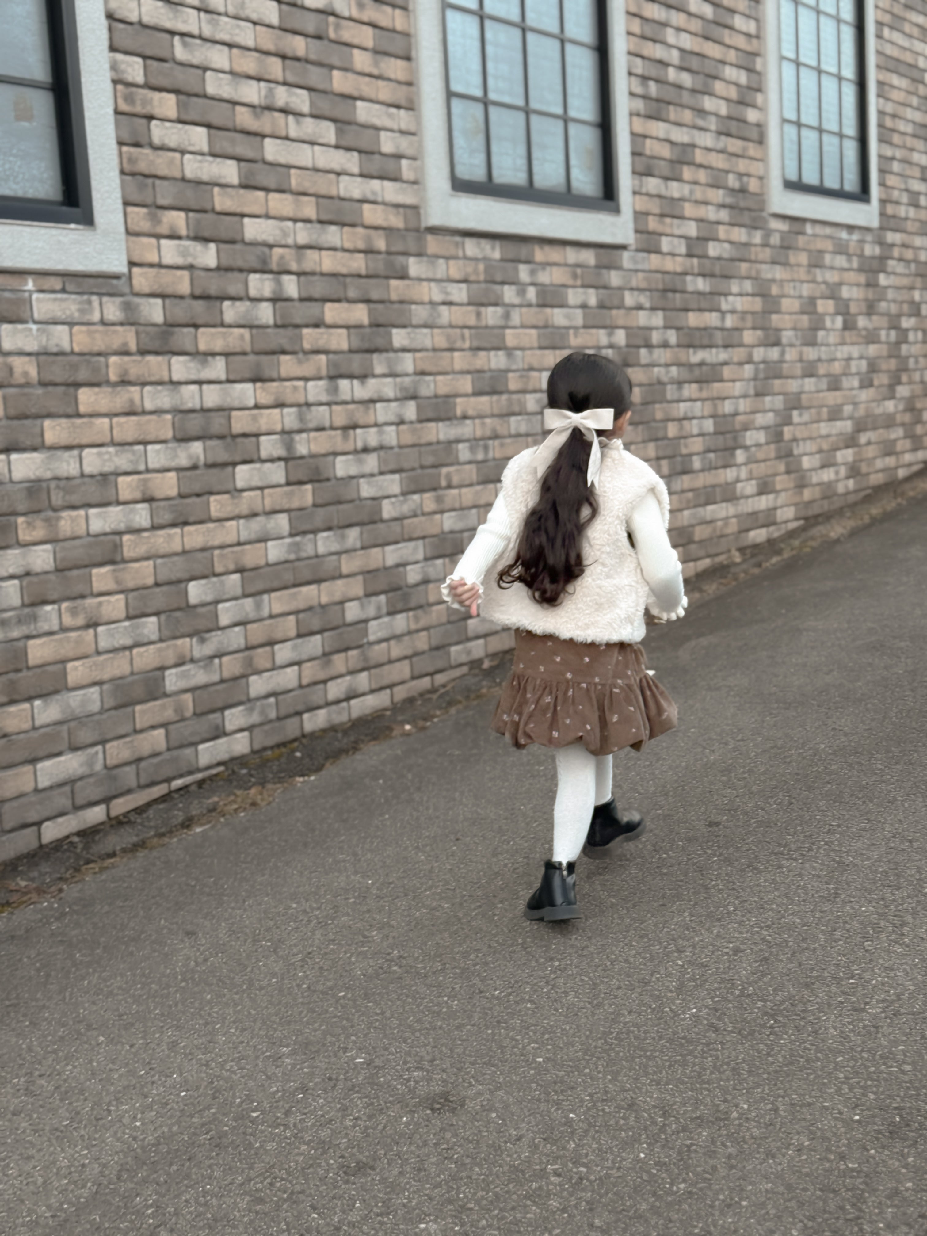 Betty fur ribbon vest