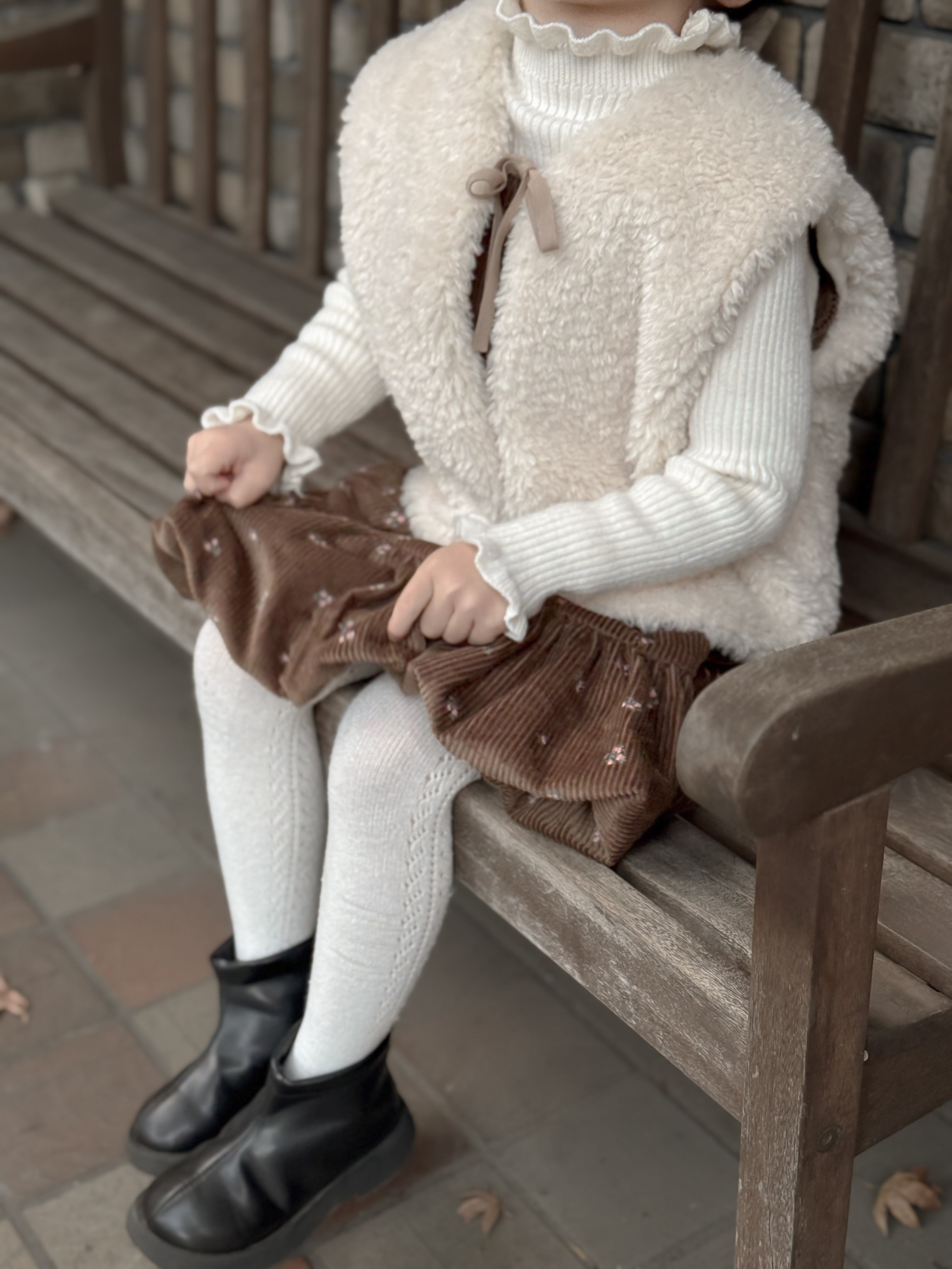 Betty fur ribbon vest