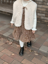 Betty fur ribbon vest