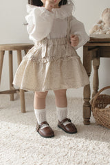 Dobby frill suspender skirt
