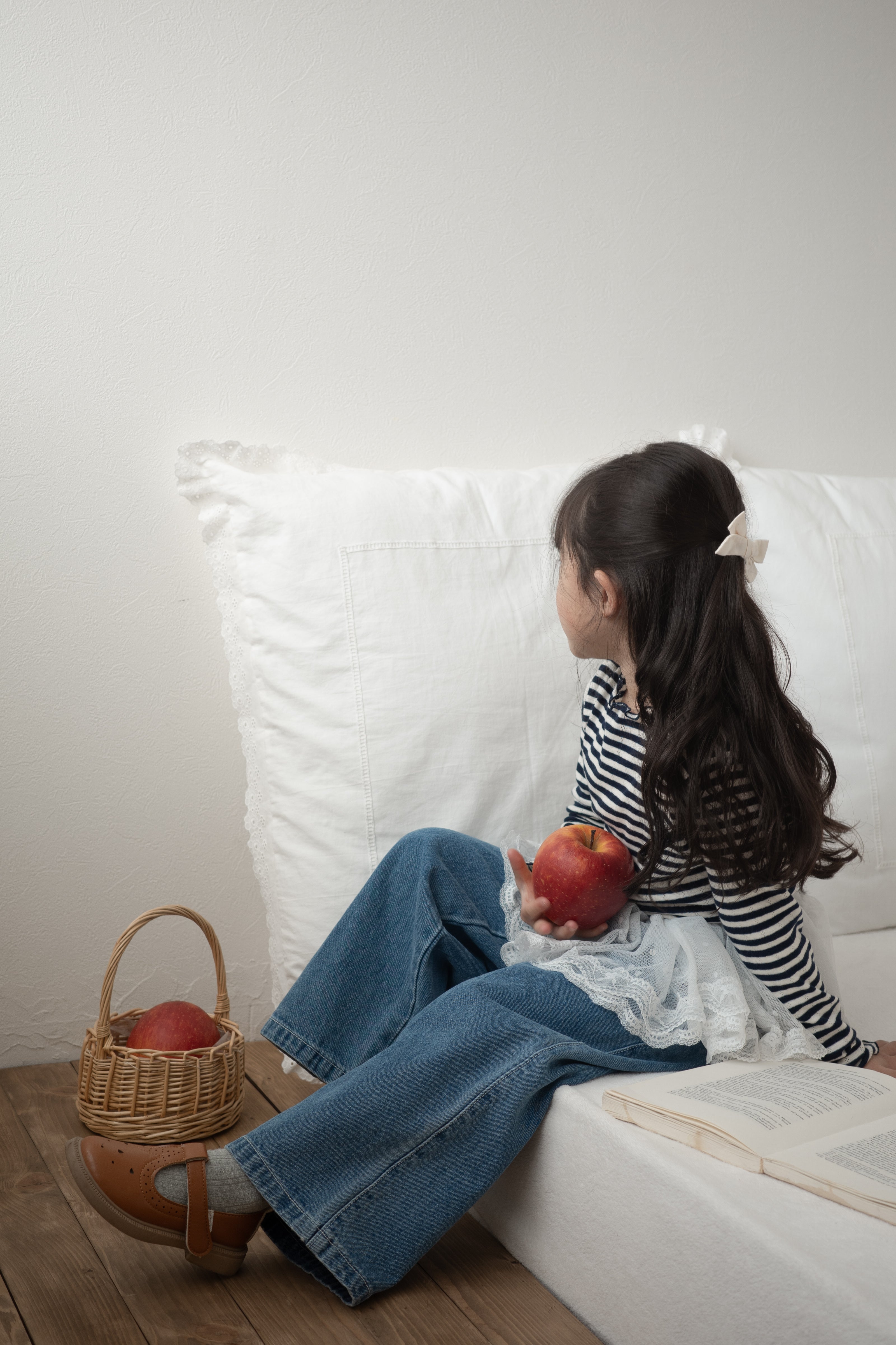 Laura lace denim pants