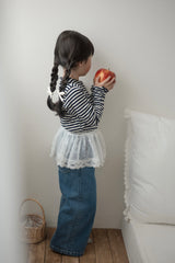 Laura lace denim pants