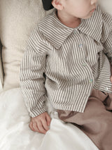 Stripe collar blouse (kids)