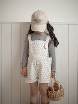 Heart button cross tee