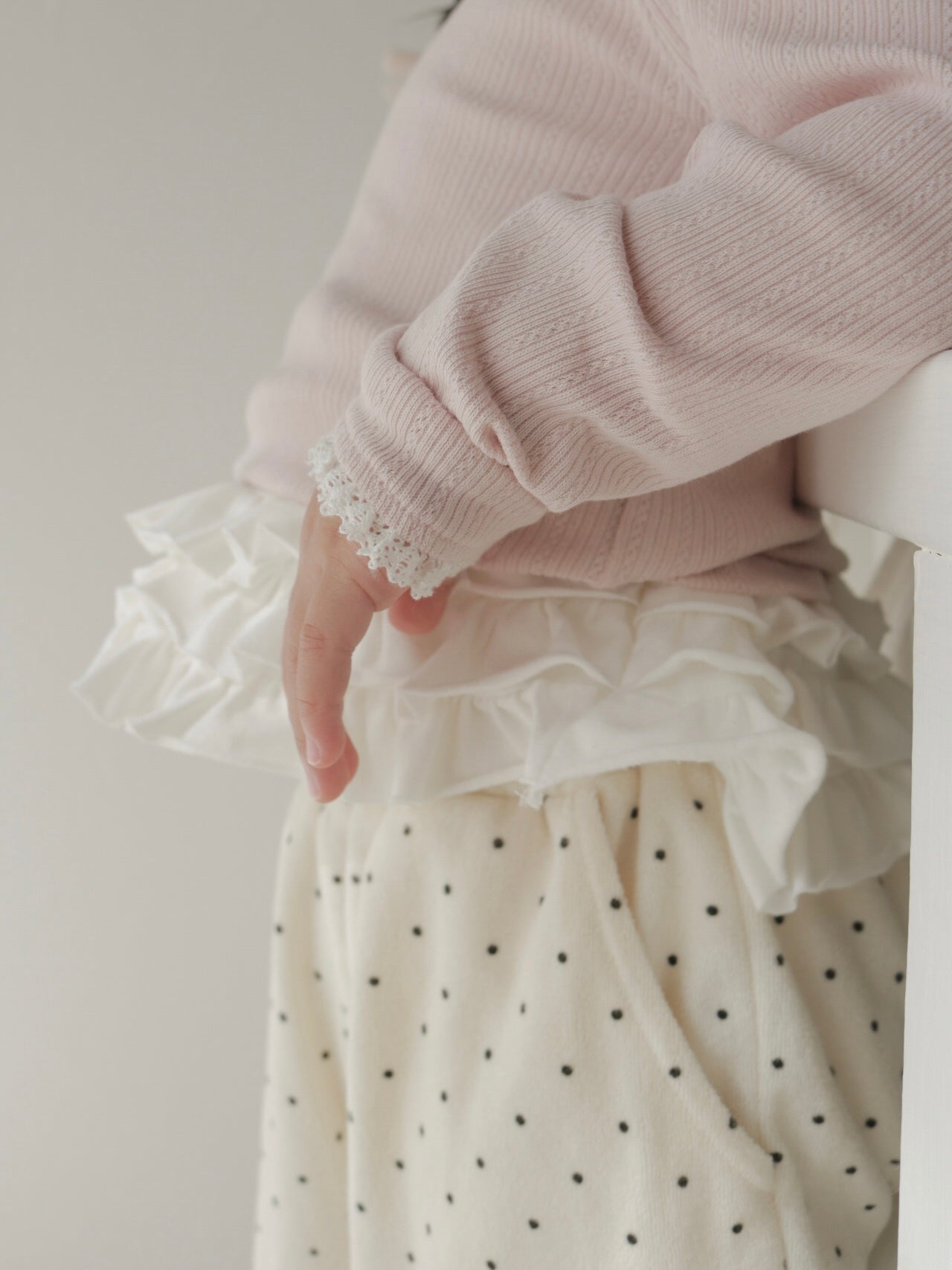 Mable ribbon lace tee