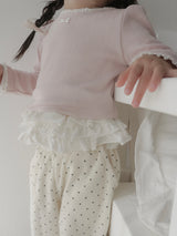 Mable ribbon lace tee