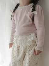 Mable ribbon lace tee