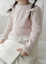 Mable ribbon lace tee