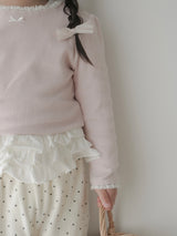 Mable ribbon lace tee