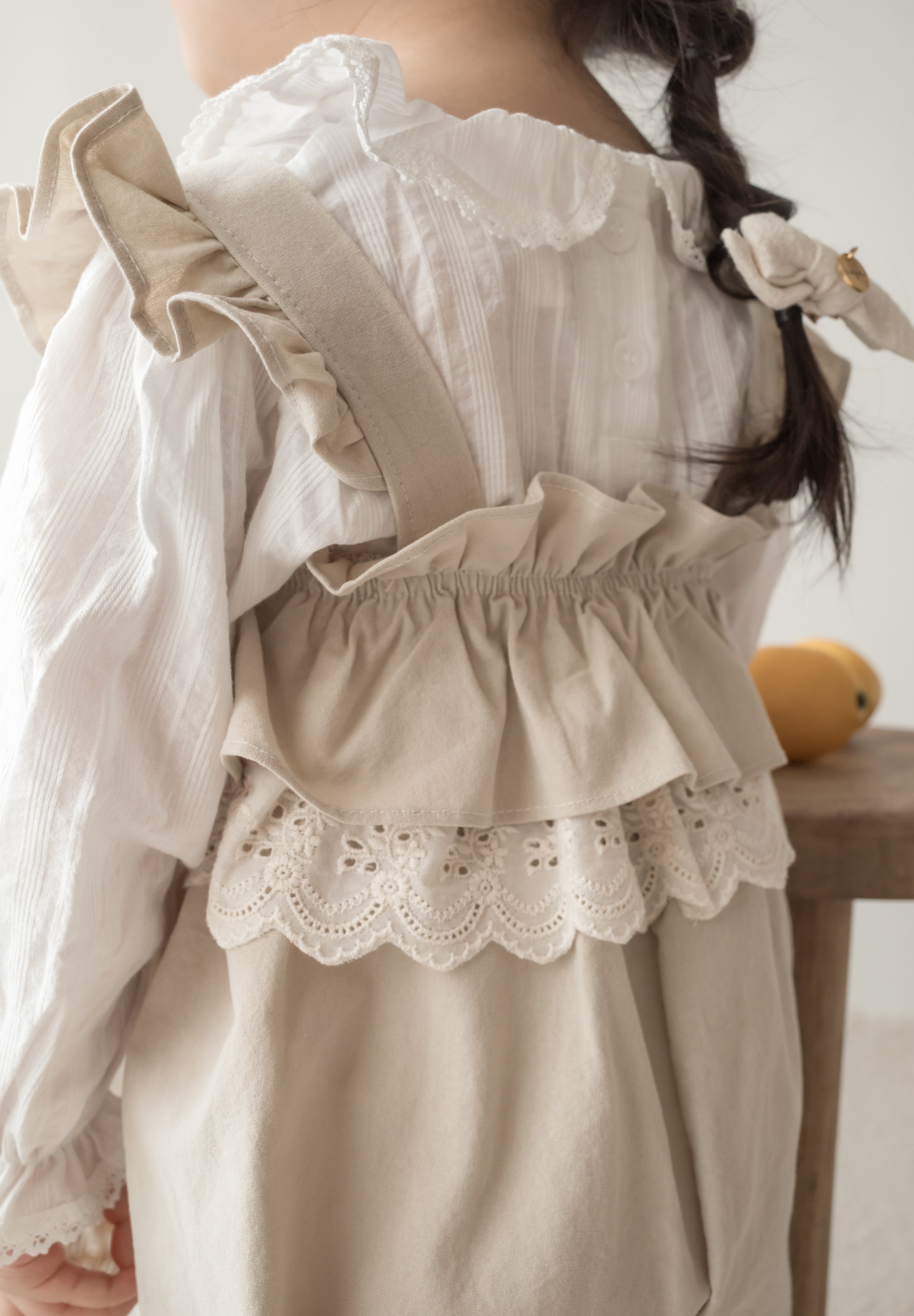 Lace frill blouse