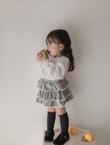 Berry lace cancan skirt