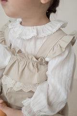 Lace frill blouse