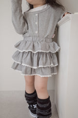 Berry lace cancan skirt