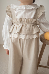 Lace frill overall