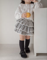 Berry lace cancan skirt