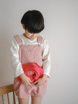 Cotton berry short overalls