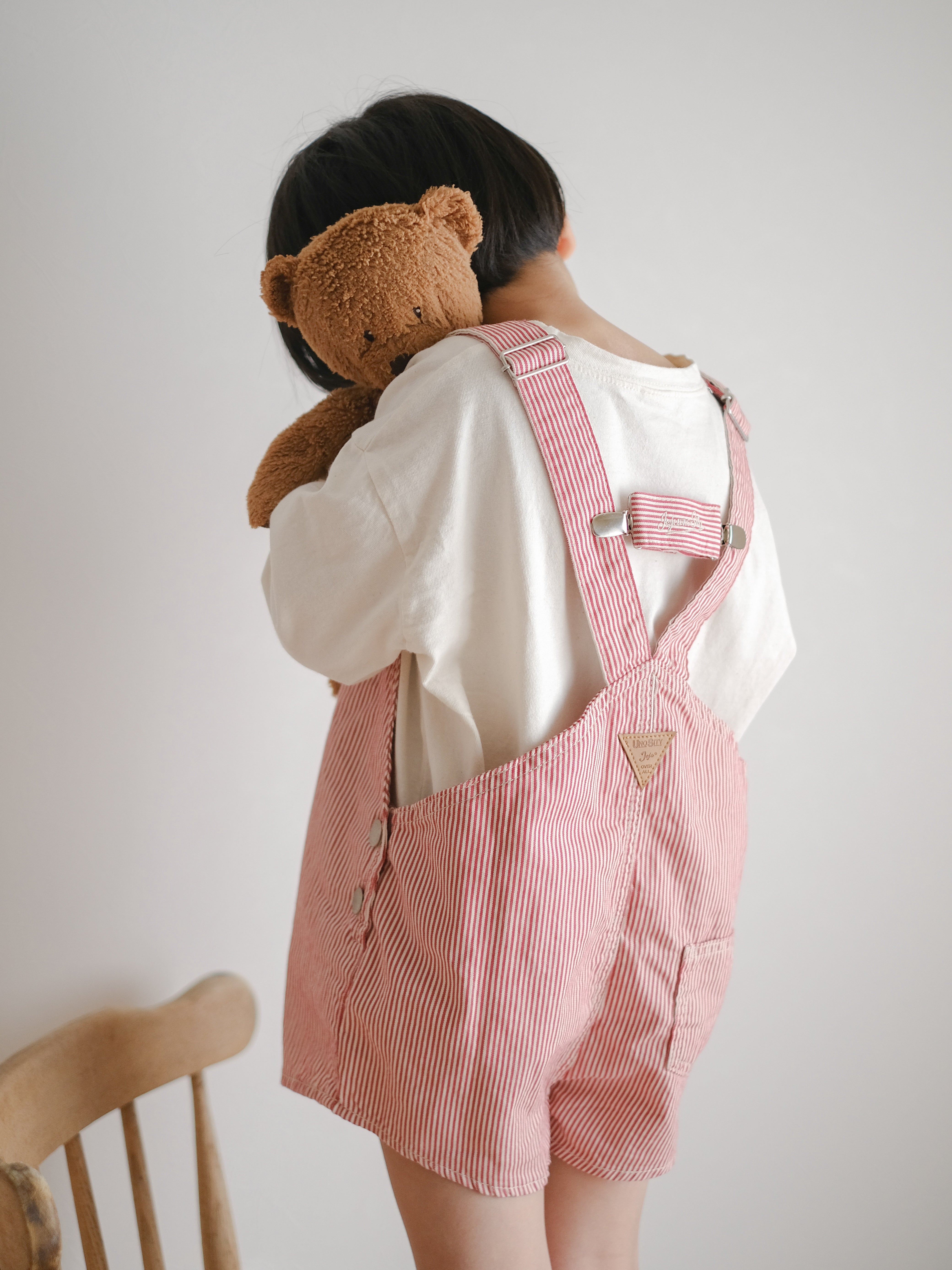 Cotton berry short overalls